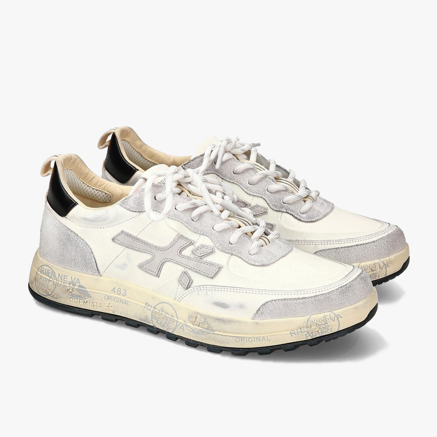 Premıata Nous Gri Beyaz Erkek Spor Ayakkabı