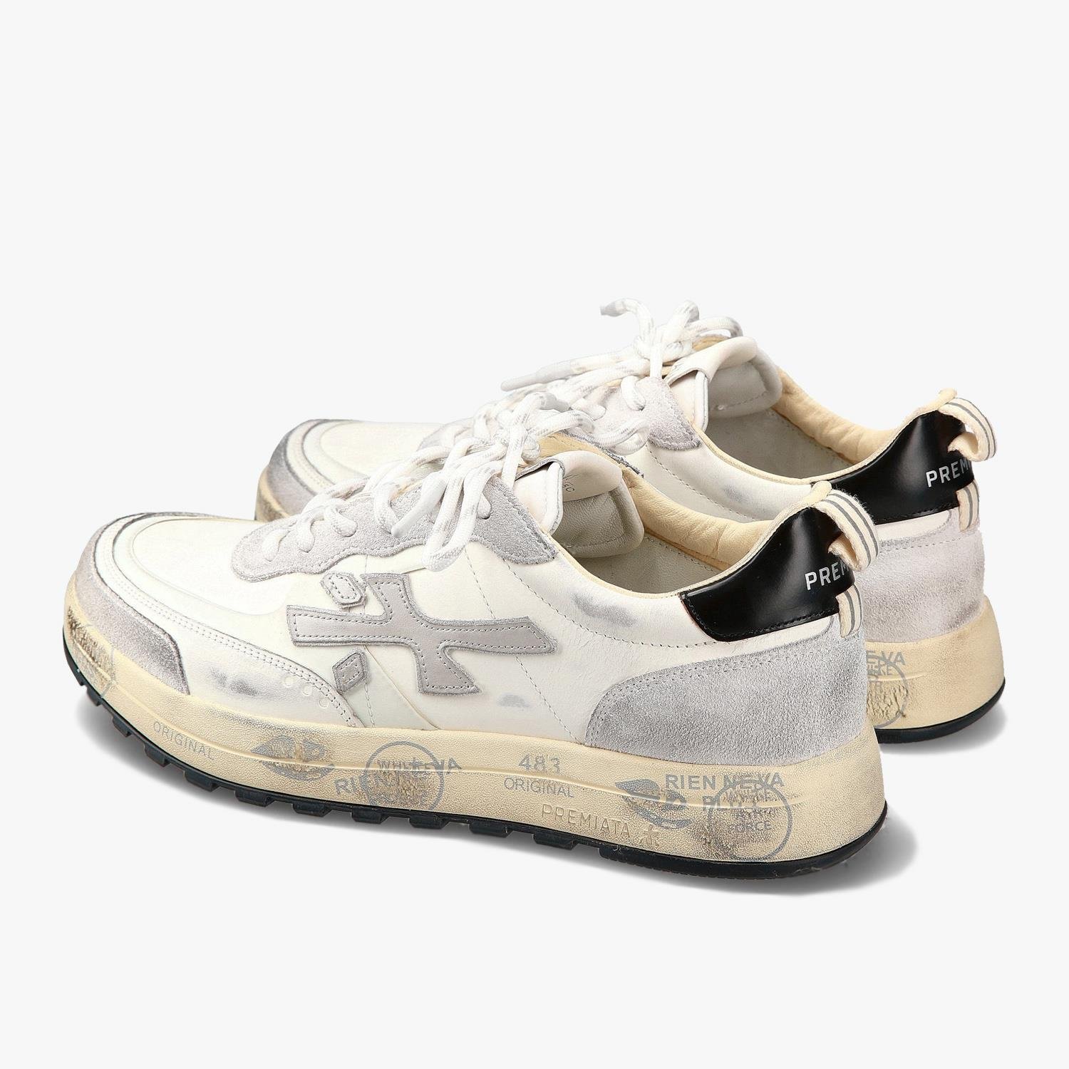 Premıata Nous Gri Beyaz Erkek Spor Ayakkabı
