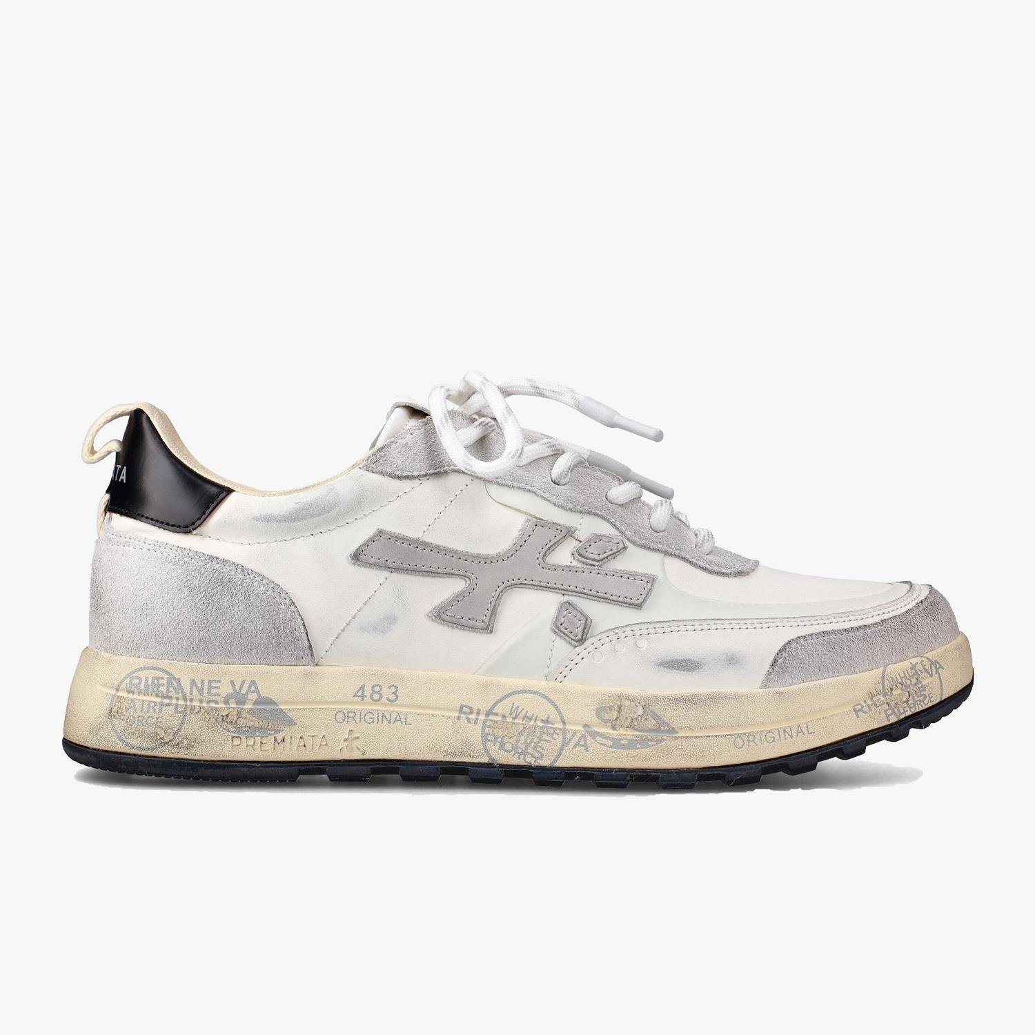 Premıata Nous Gri Beyaz Erkek Spor Ayakkabı
