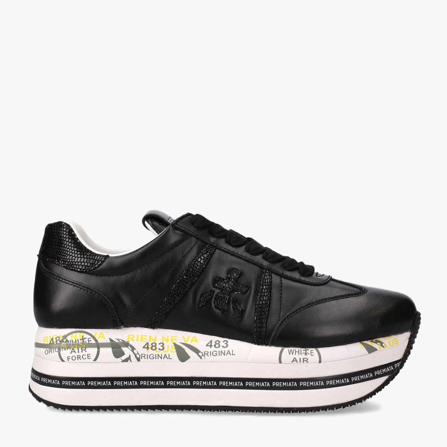 Premiata Siyah Beth 7107 Kadın Sneaker