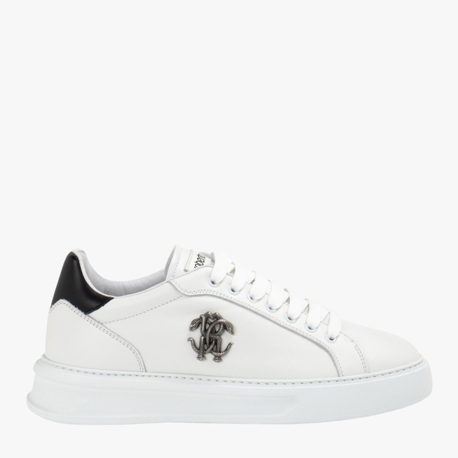 Roberto Cavalli Beyaz Deri Erkek Sneaker
