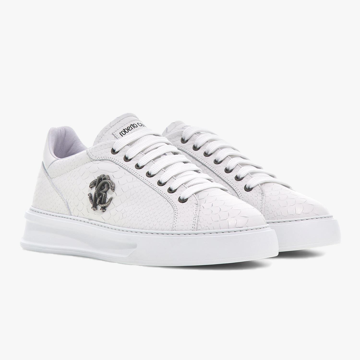 ROBERTO CAVALLI BEYAZ DERİ ERKEK SNEAKER