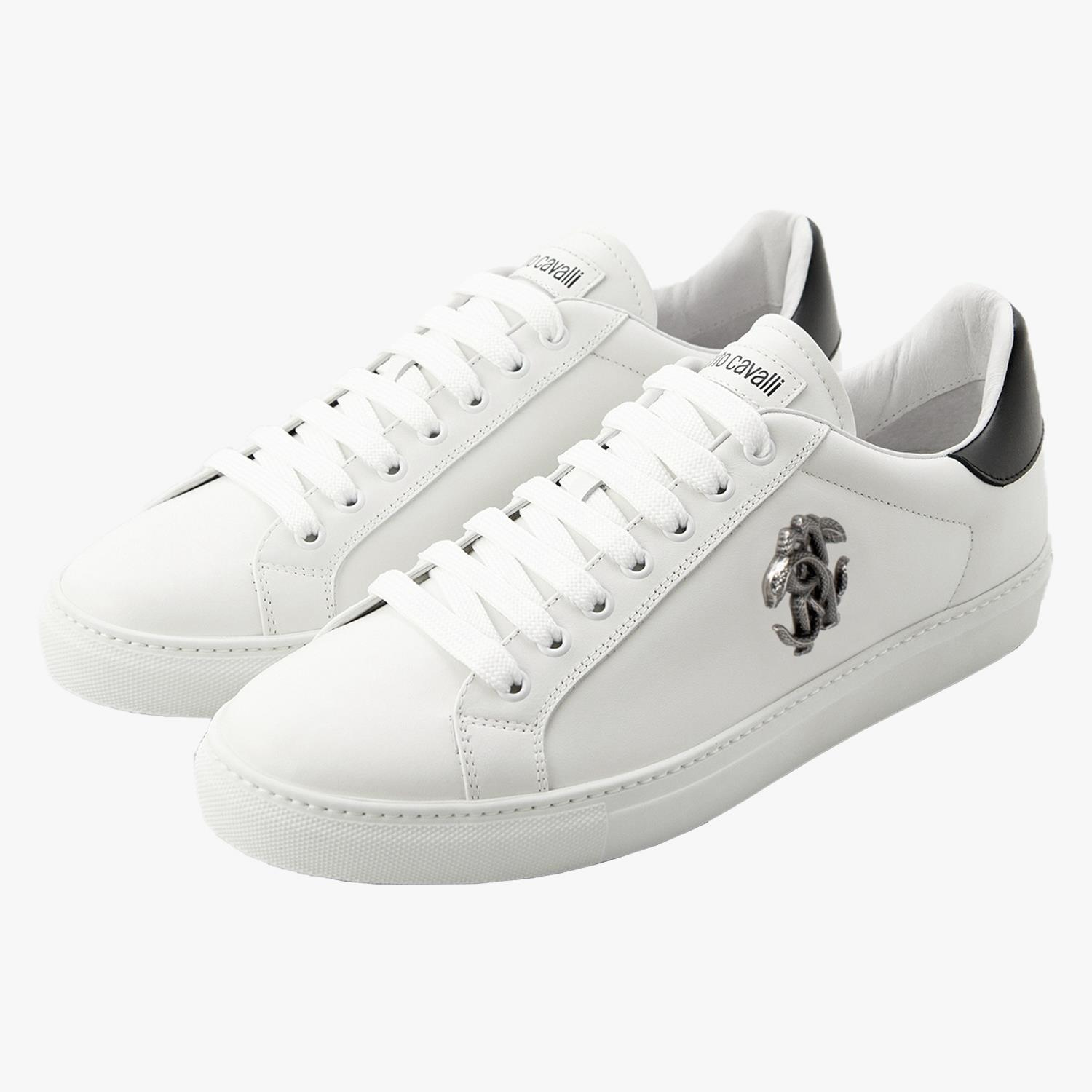 ROBERTO CAVALLI BEYAZ DERİ ERKEK SNEAKER