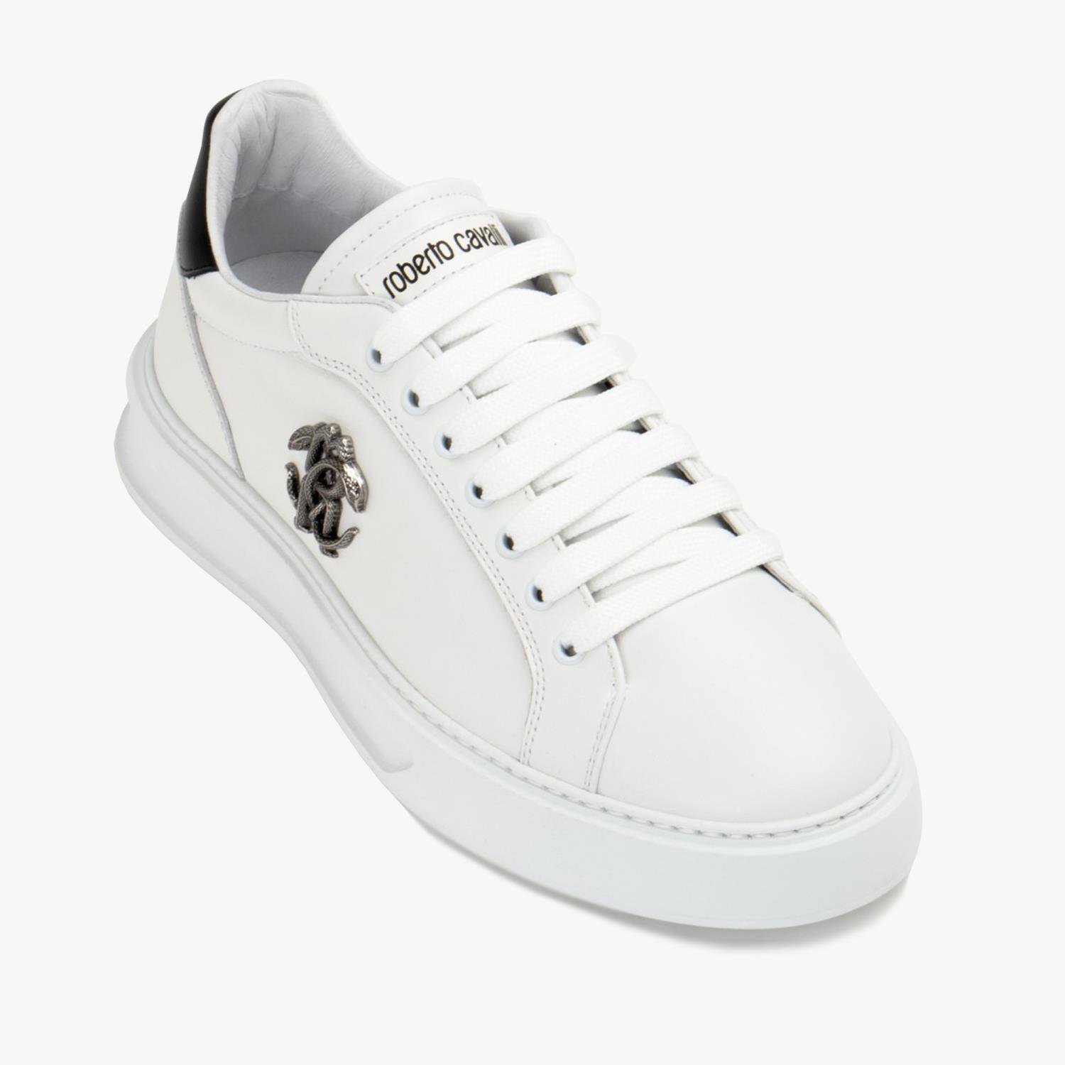 ROBERTO CAVALLI BEYAZ DERİ ERKEK SNEAKER