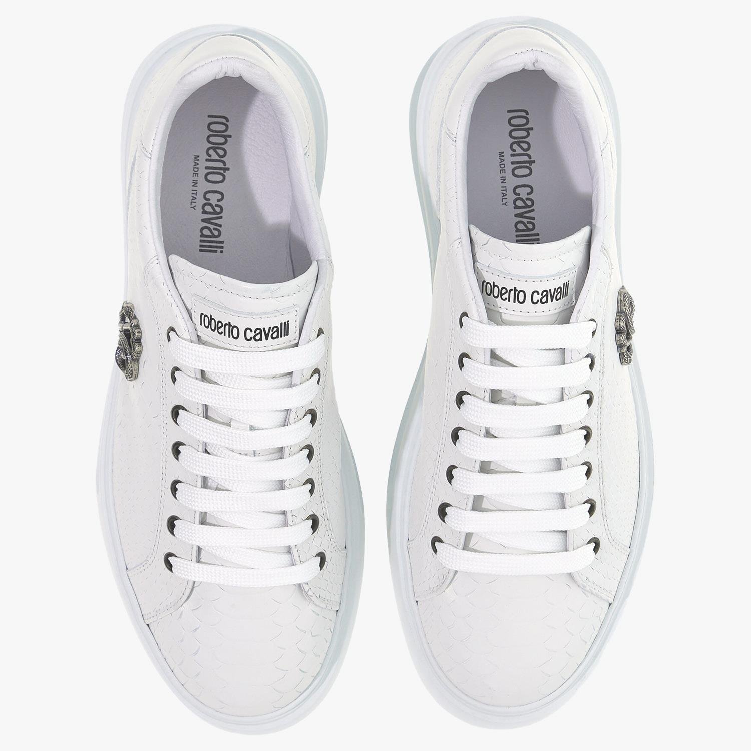 ROBERTO CAVALLI BEYAZ DERİ ERKEK SNEAKER