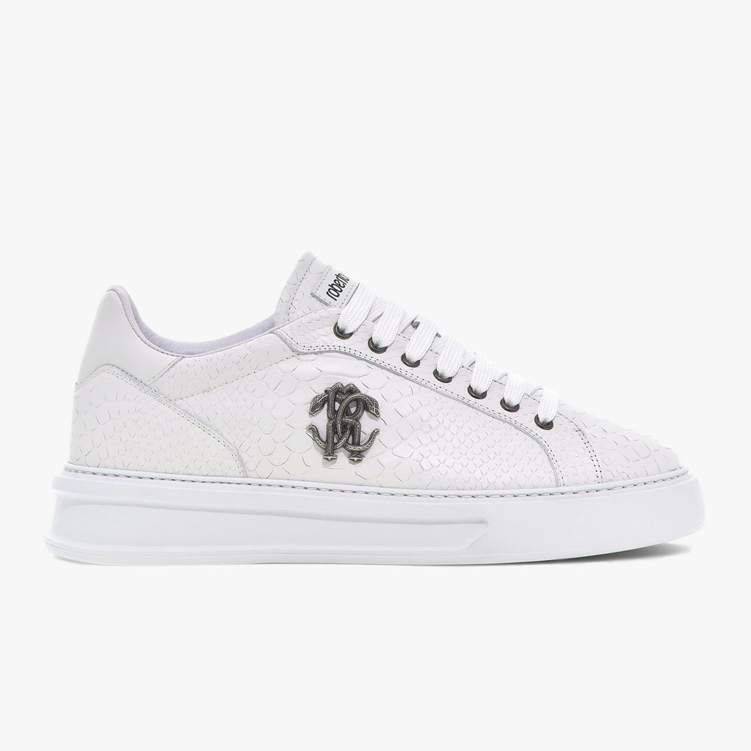 ROBERTO CAVALLI BEYAZ DERİ ERKEK SNEAKER