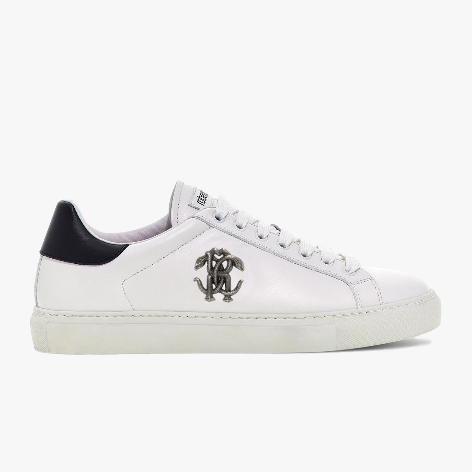 ROBERTO CAVALLI BEYAZ DERİ ERKEK SNEAKER