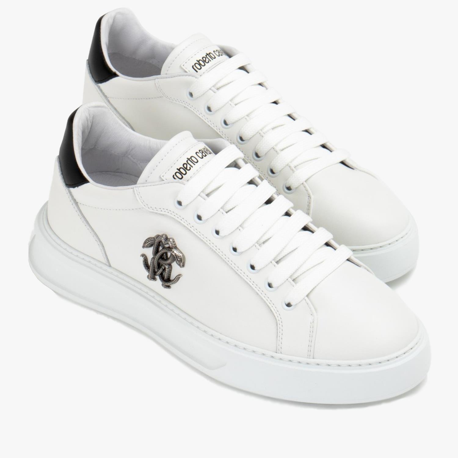 ROBERTO CAVALLI BEYAZ DERİ ERKEK SNEAKER