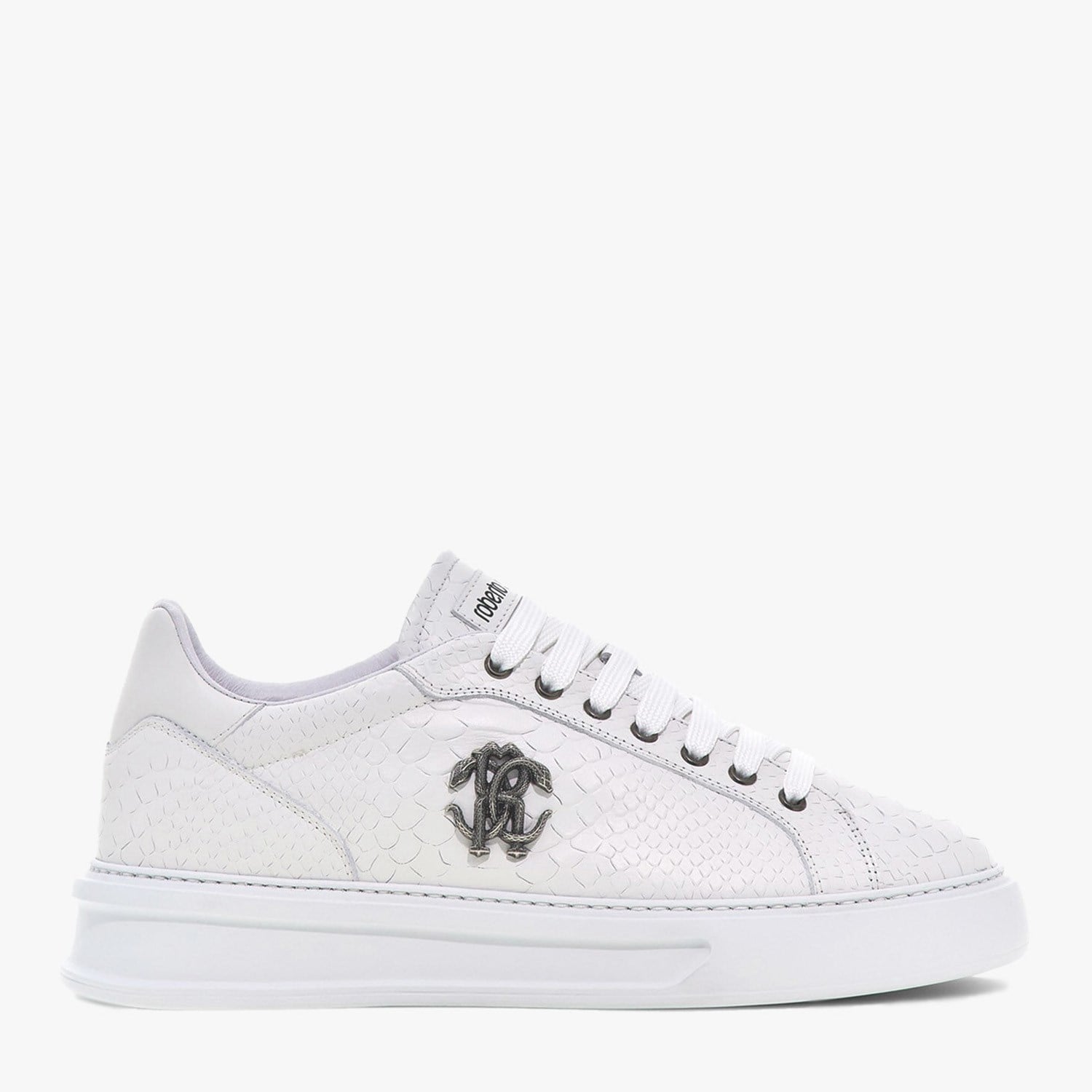 Roberto Cavalli Beyaz Deri Erkek Sneaker