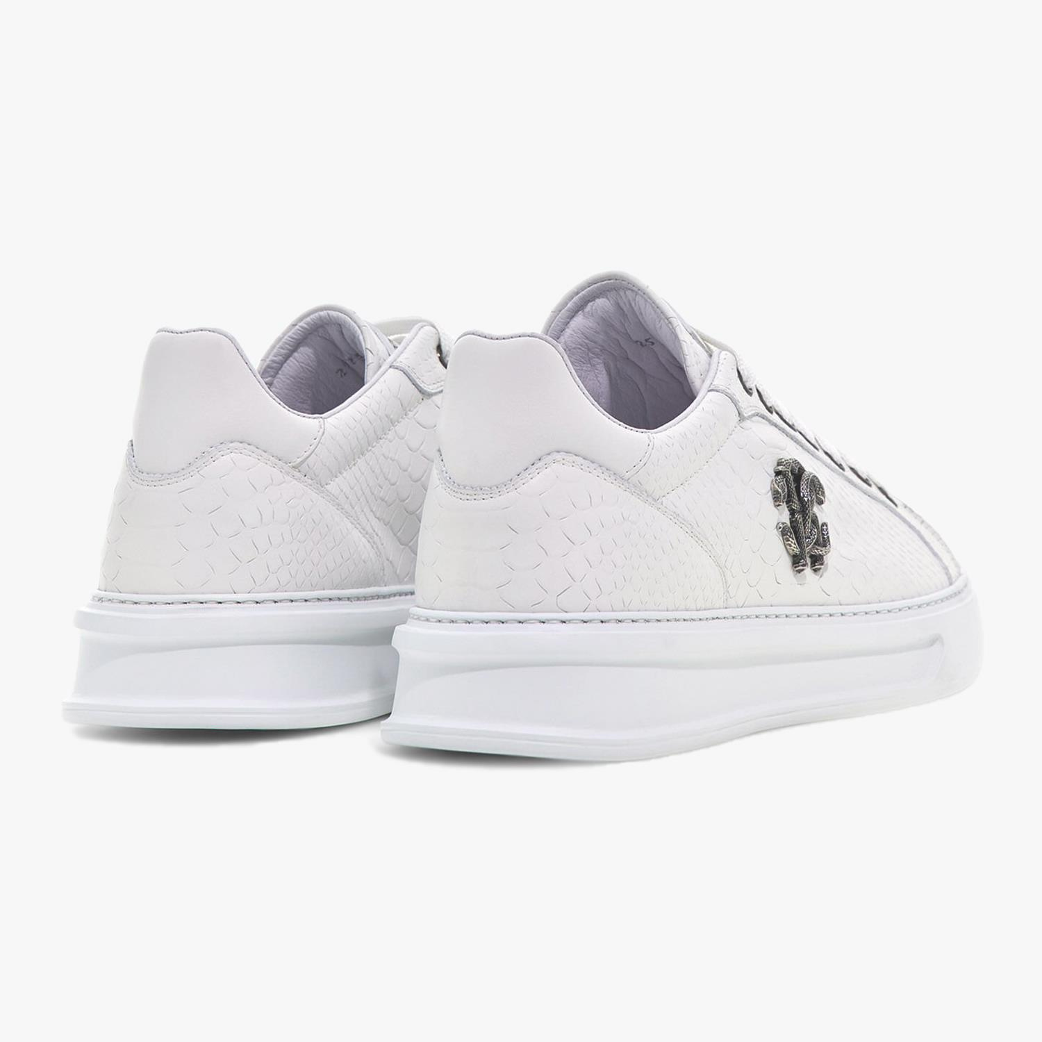 ROBERTO CAVALLI BEYAZ DERİ ERKEK SNEAKER