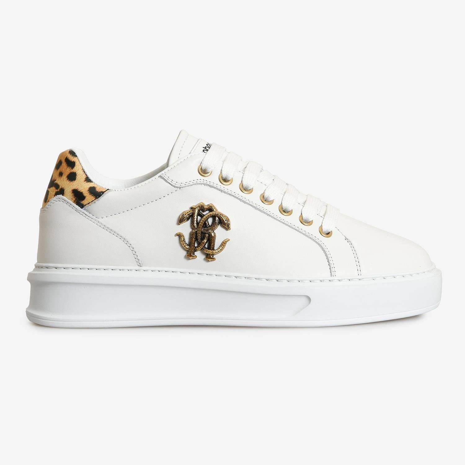 ROBERTO CAVALLI BEYAZ DERİ KADIN SNEAKER