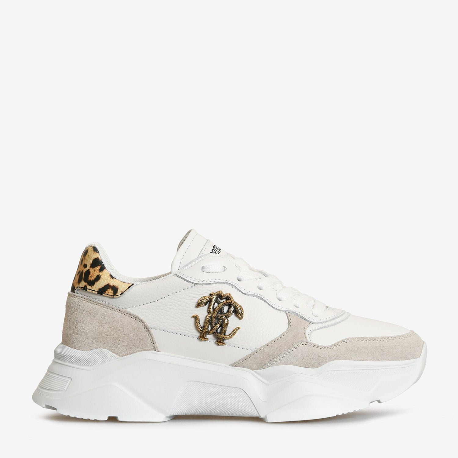 Roberto Cavalli Beyaz Deri Kadın Sneaker