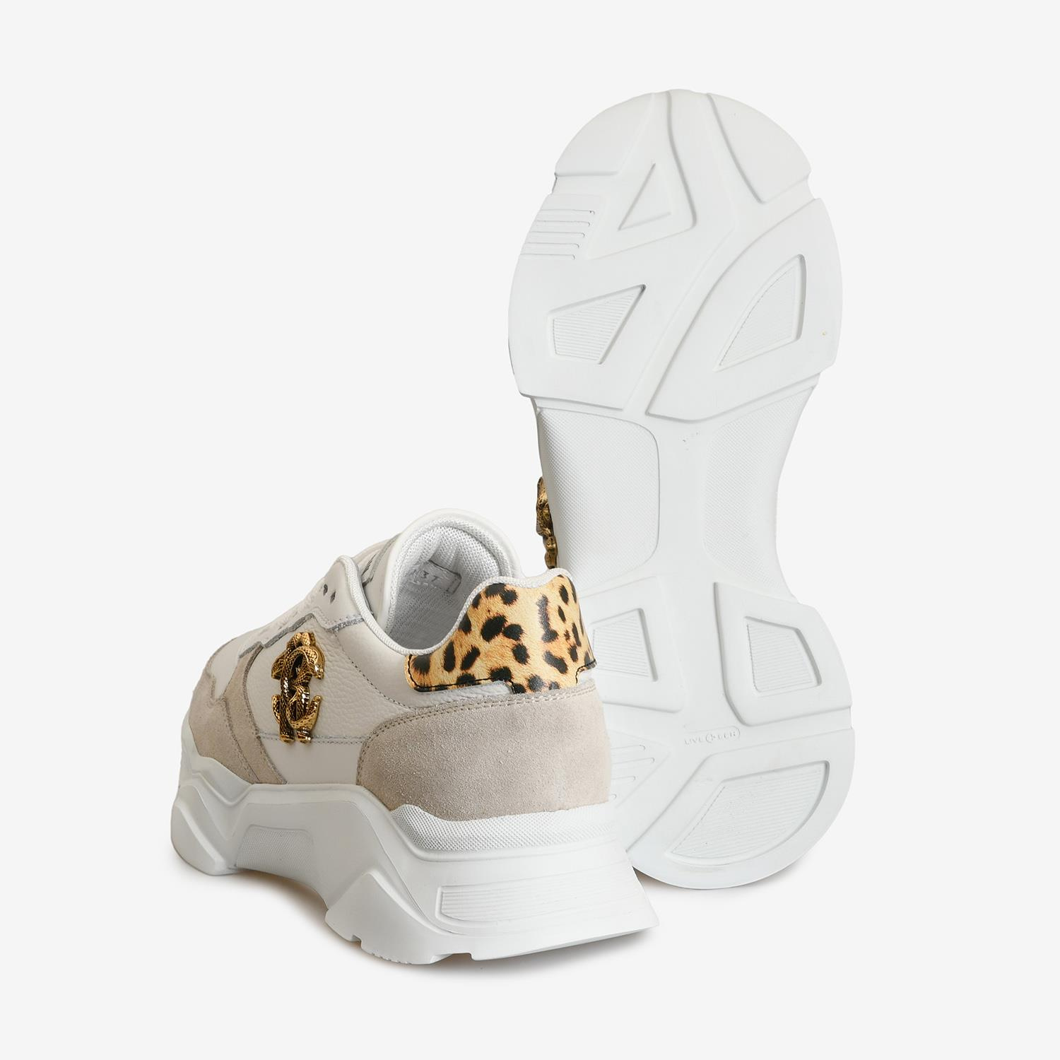 ROBERTO CAVALLI BEYAZ DERİ KADIN SNEAKER