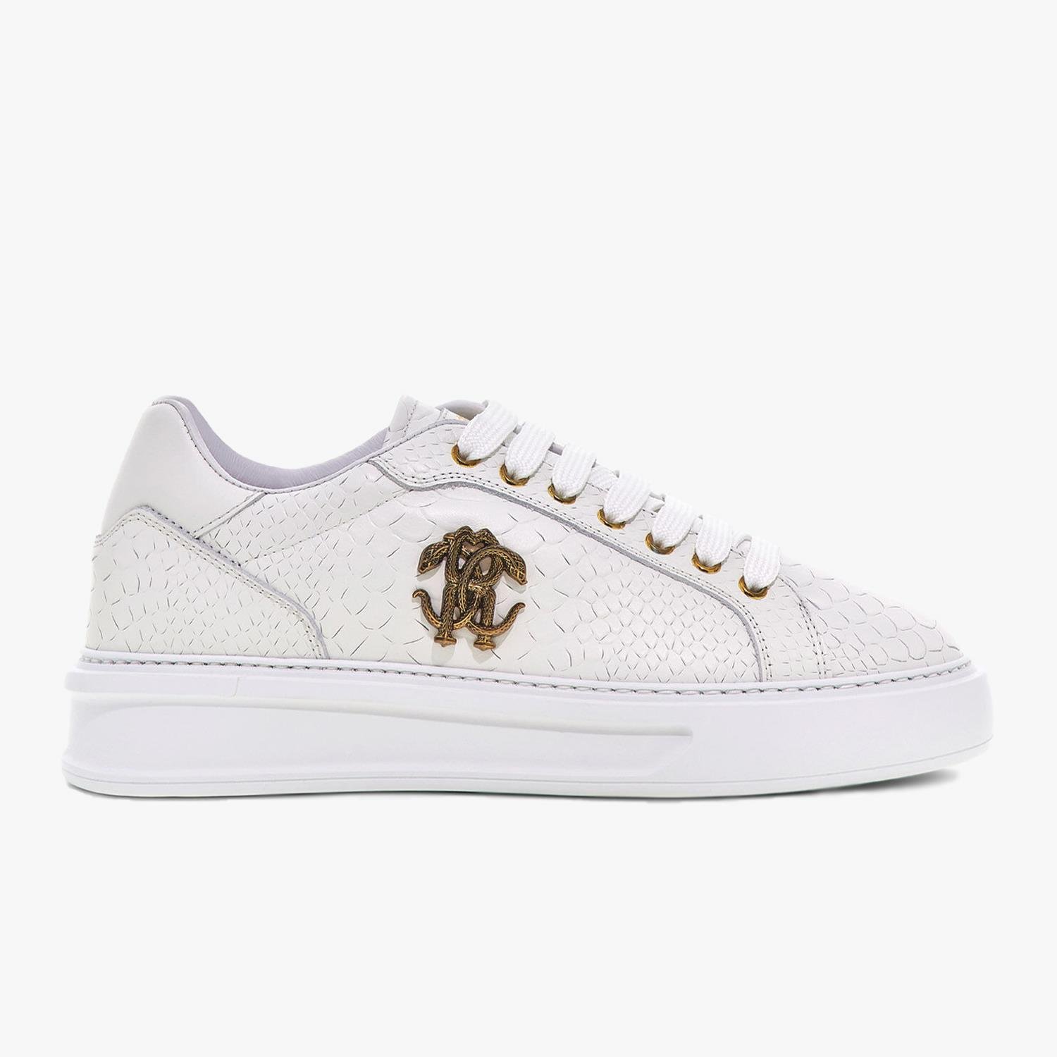 ROBERTO CAVALLI BEYAZ DERİ KADIN SNEAKER