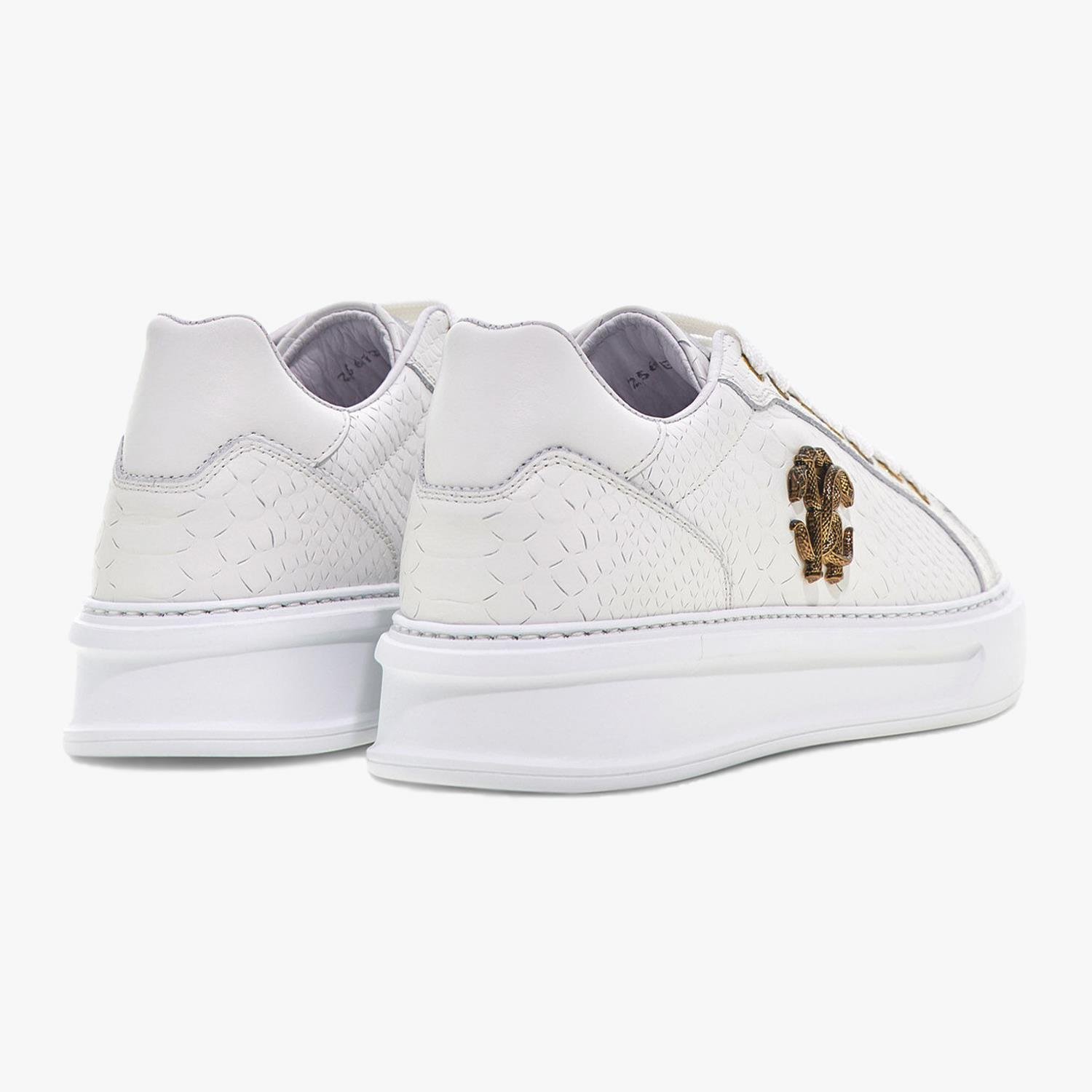 ROBERTO CAVALLI BEYAZ DERİ KADIN SNEAKER