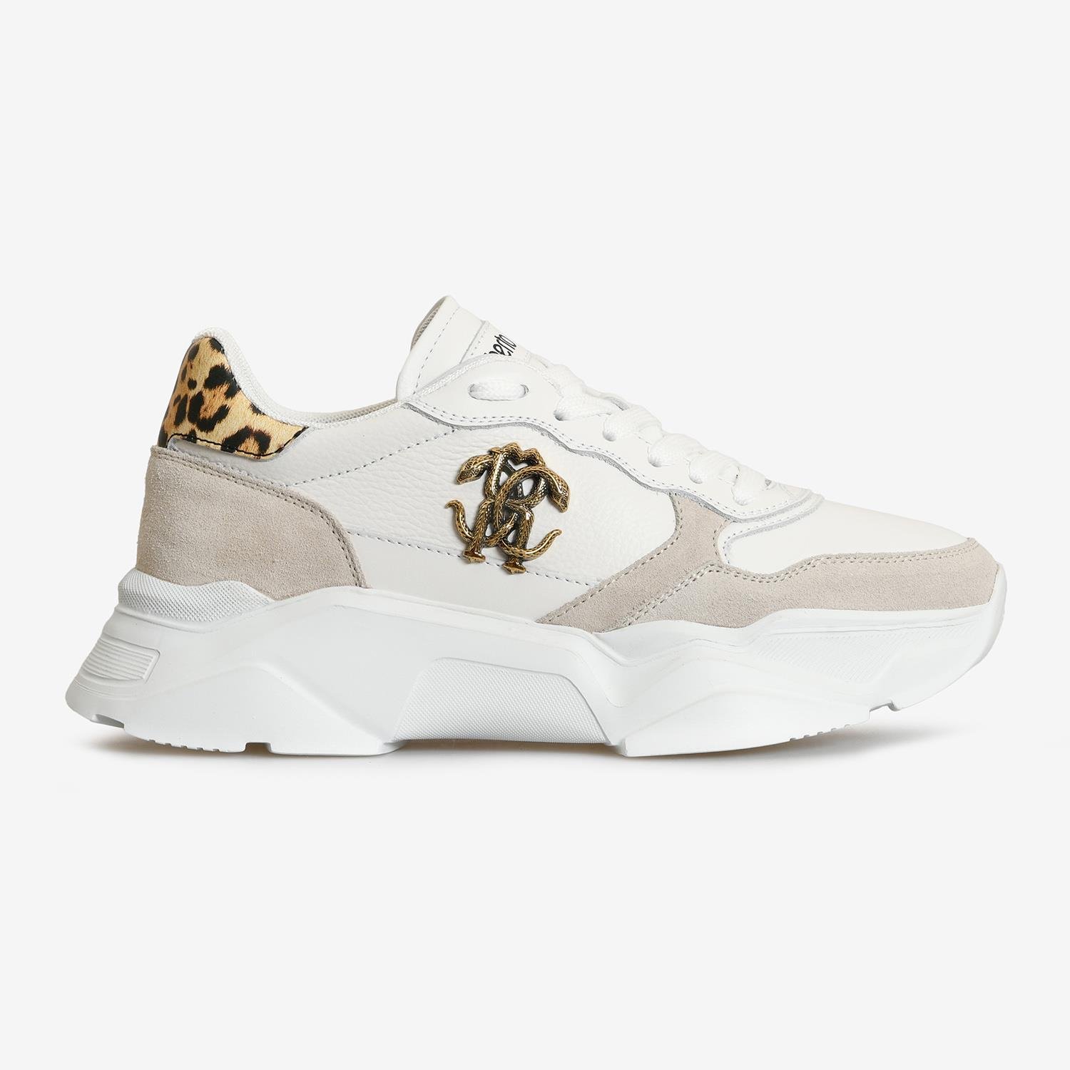 ROBERTO CAVALLI BEYAZ DERİ KADIN SNEAKER