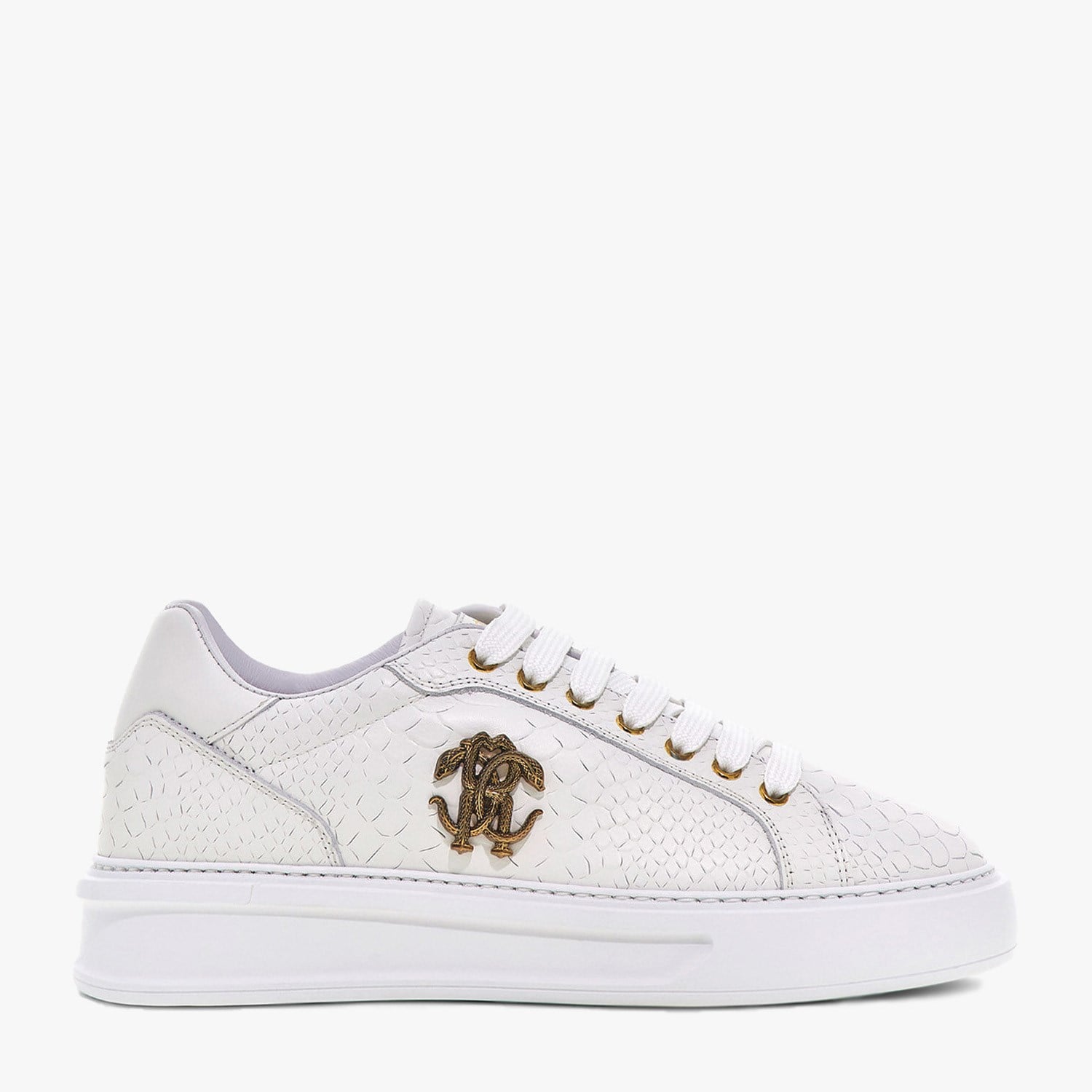 Roberto Cavalli Beyaz Deri Kadın Sneaker