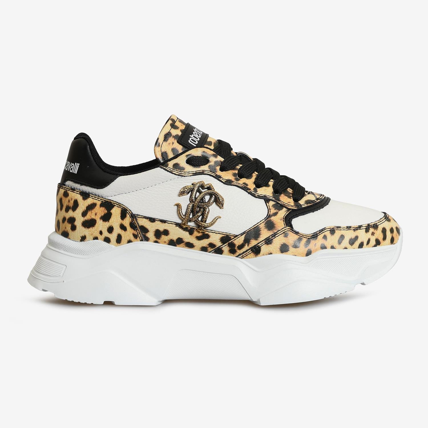 ROBERTO CAVALLI JAGUAR DESEN DERİ KADIN SNEAKER