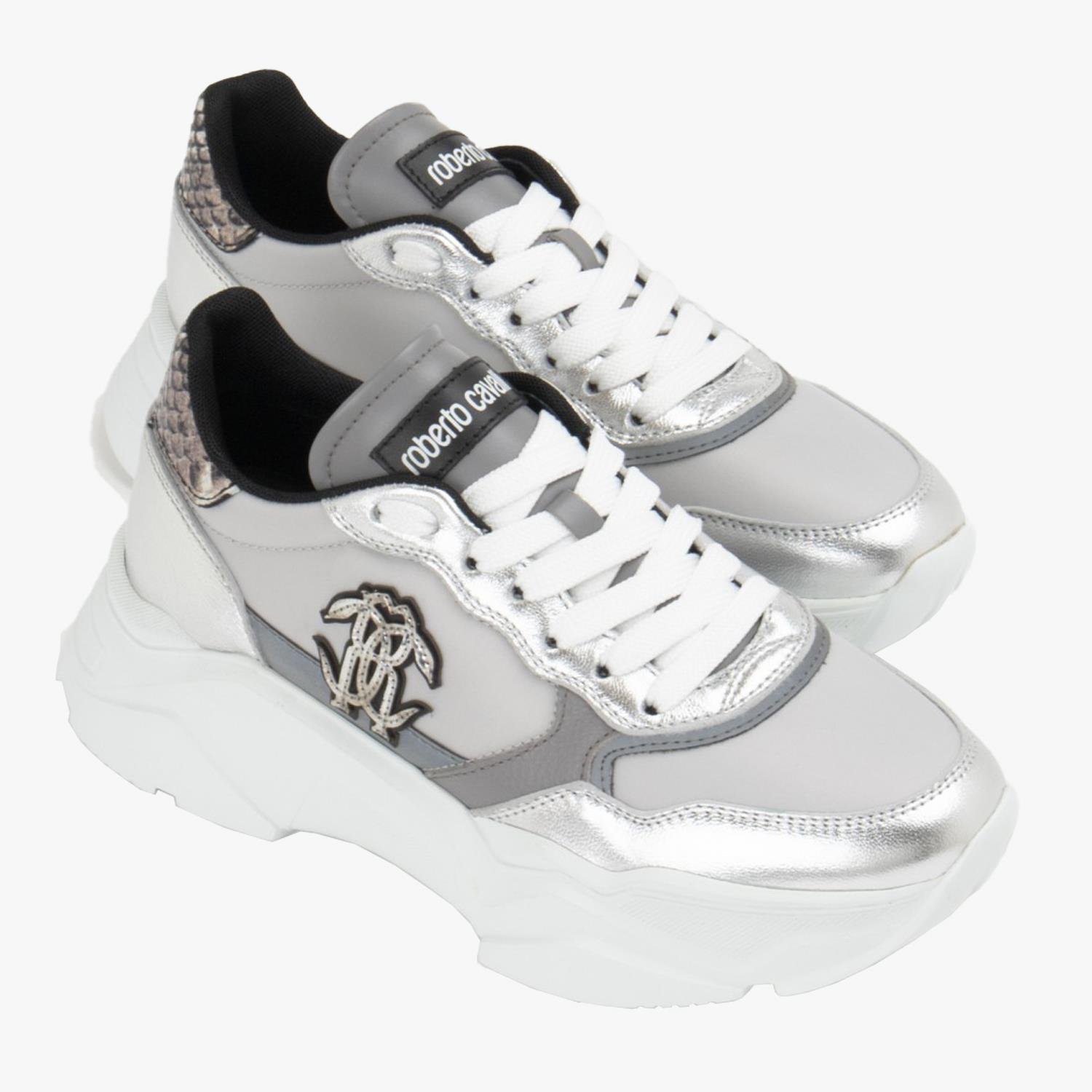 ROBERTO CAVALLI LAME DERİ KADIN SPOR AYAKKABI