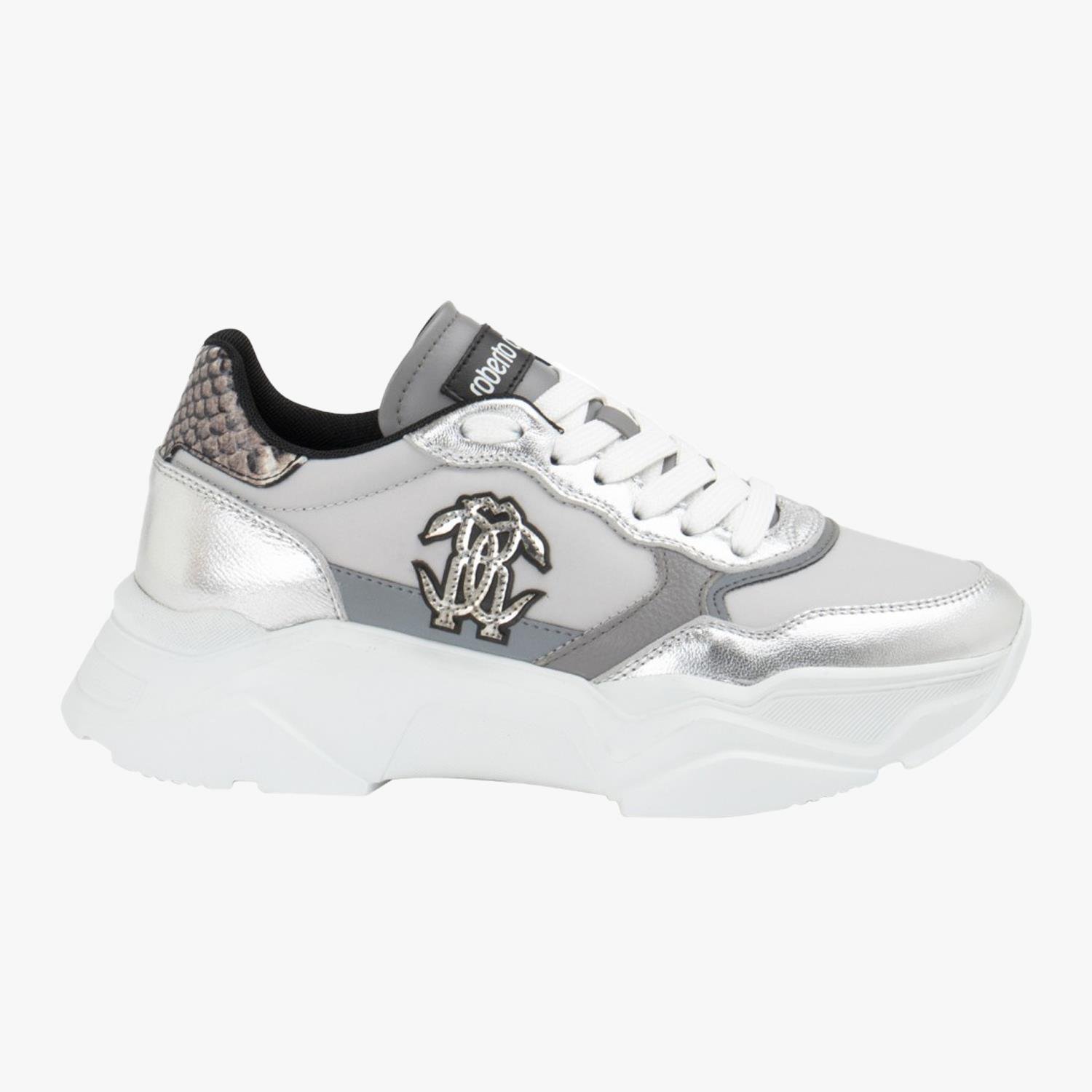 ROBERTO CAVALLI LAME DERİ KADIN SPOR AYAKKABI