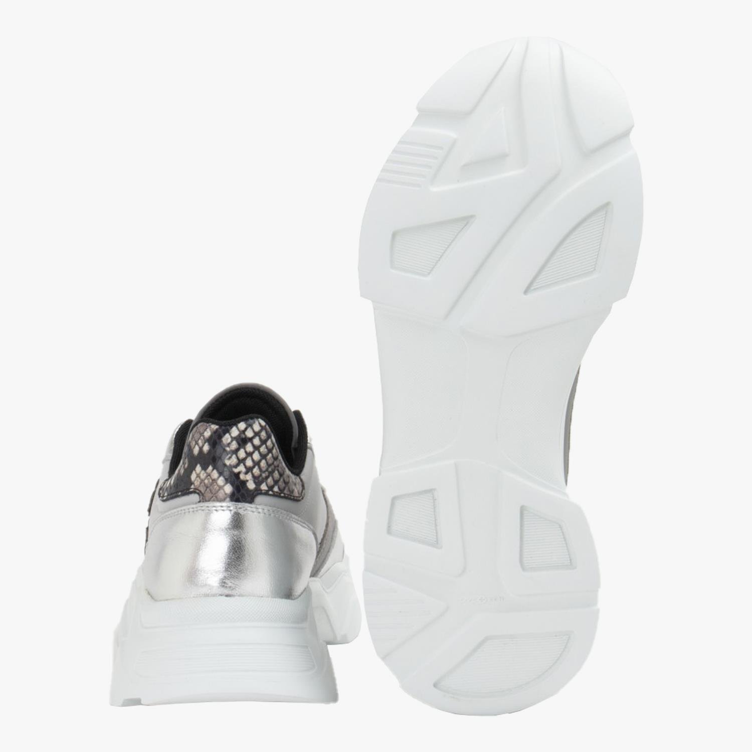 ROBERTO CAVALLI LAME DERİ KADIN SPOR AYAKKABI