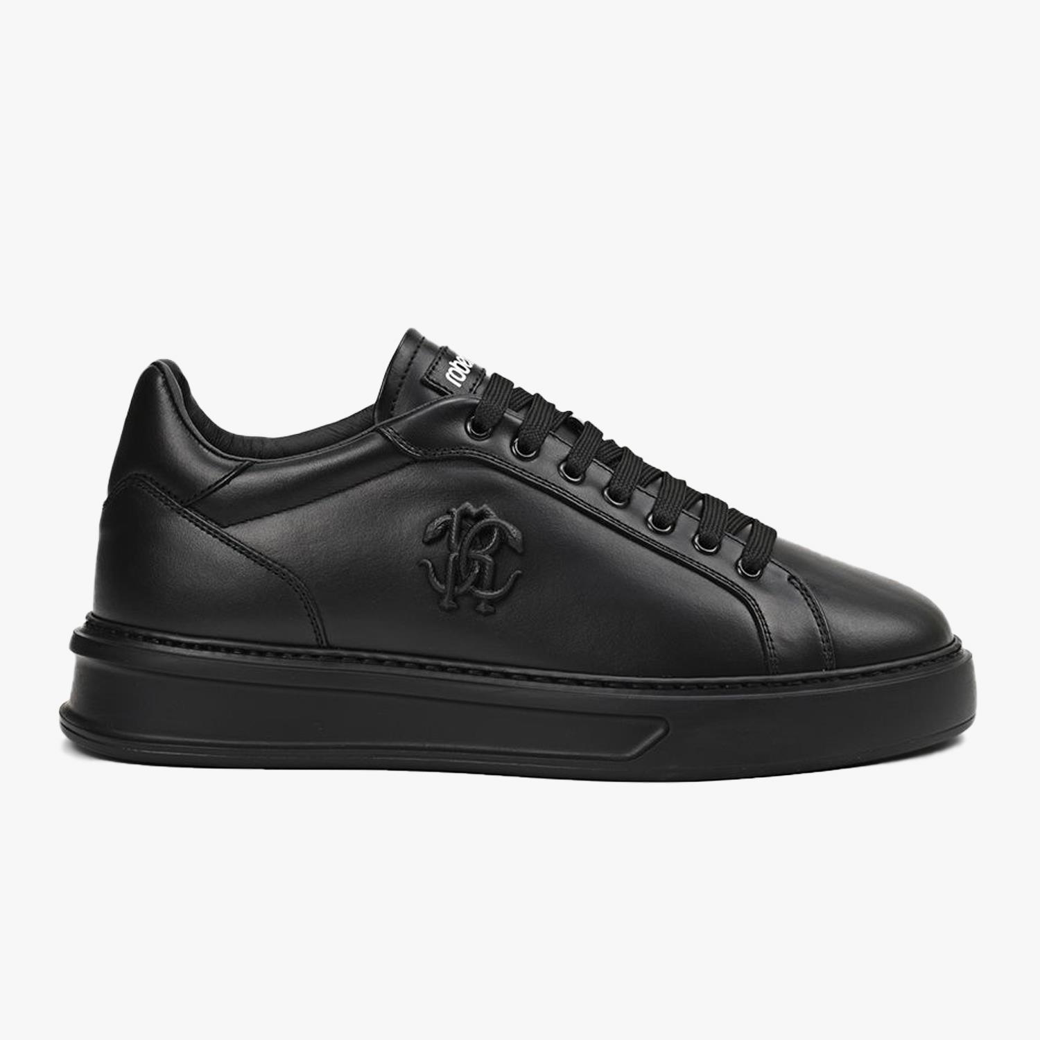 ROBERTO CAVALLI SİYAH DERİ ERKEK SNEAKER