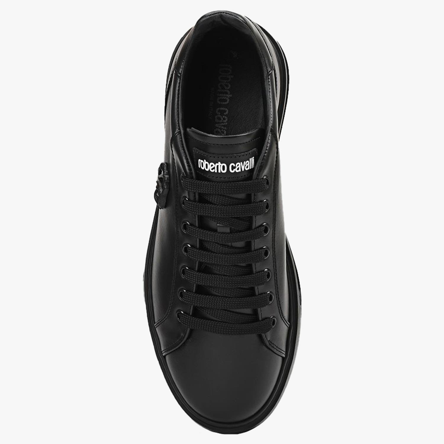 ROBERTO CAVALLI SİYAH DERİ ERKEK SNEAKER
