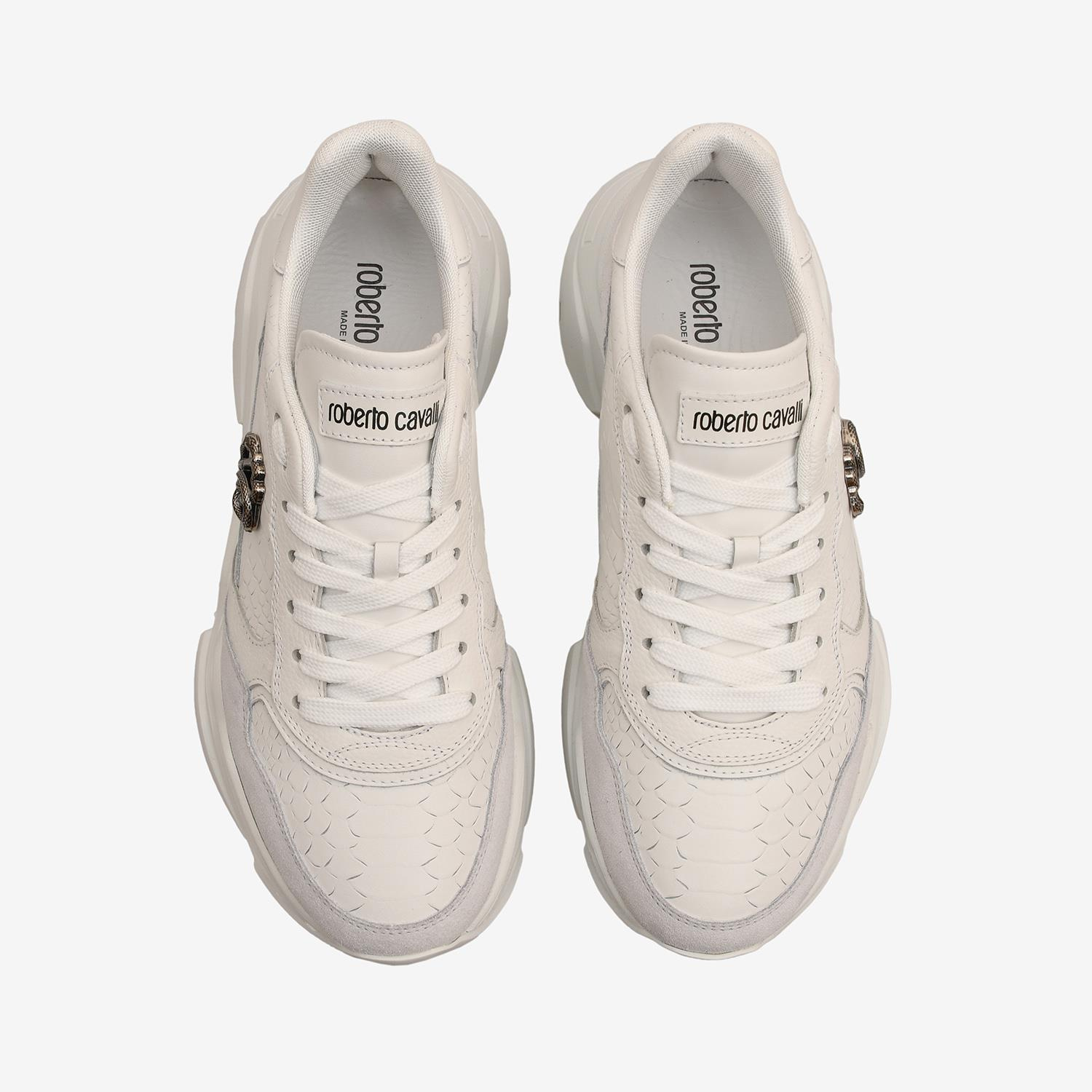 ROBERTO CAVALLI SIYAH DERİ ERKEK SNEAKER