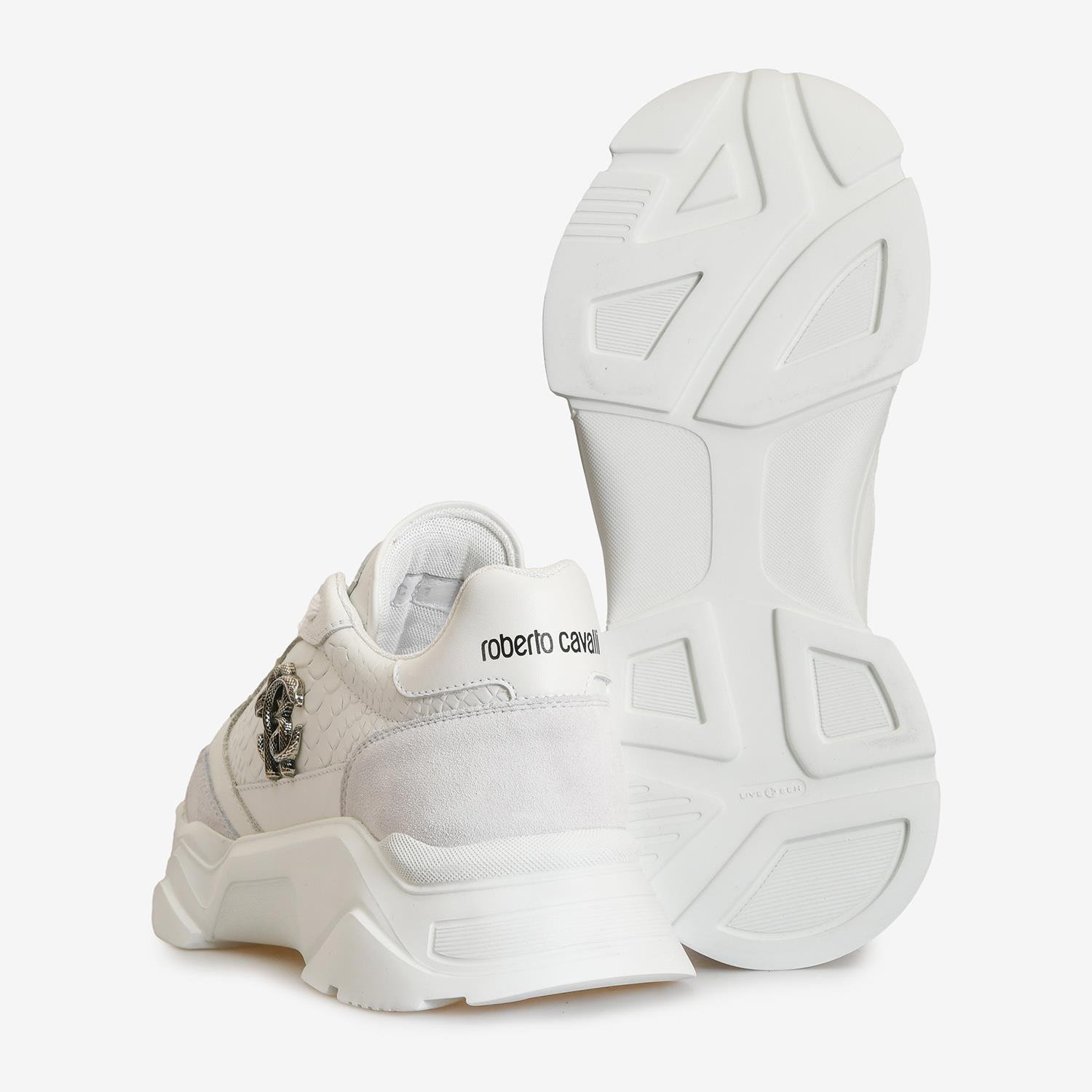 ROBERTO CAVALLI SIYAH DERİ ERKEK SNEAKER