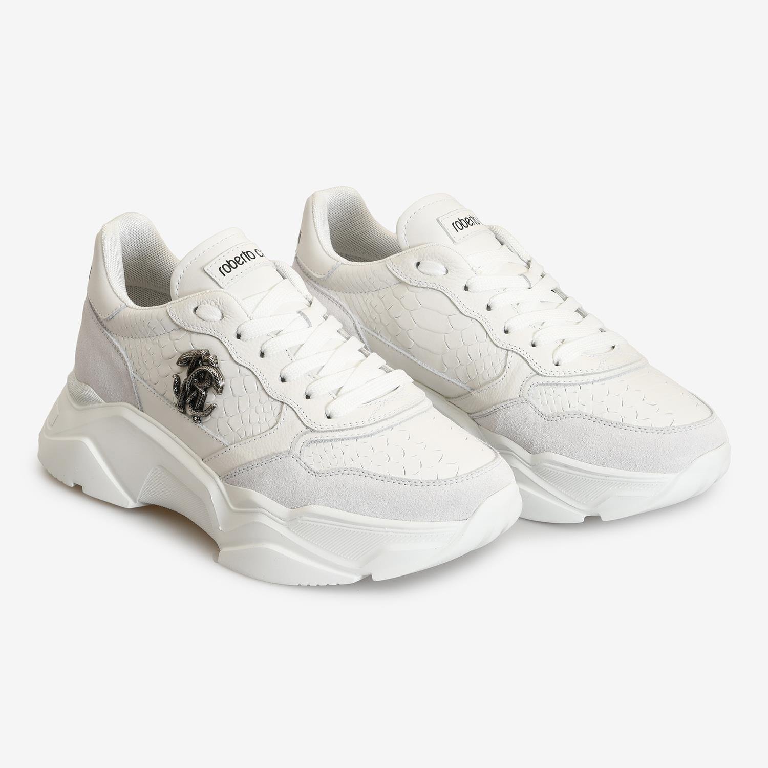 ROBERTO CAVALLI SIYAH DERİ ERKEK SNEAKER