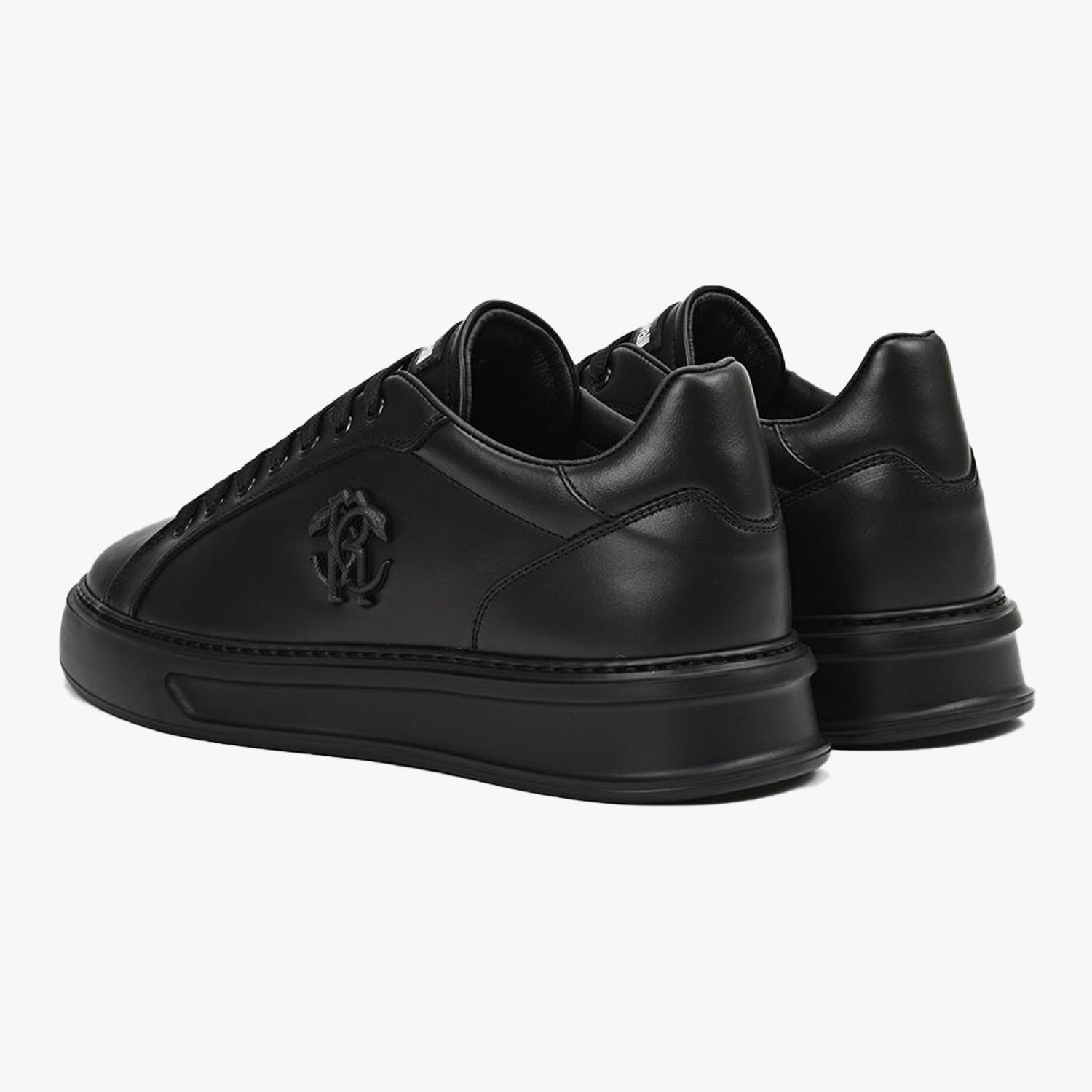 ROBERTO CAVALLI SİYAH DERİ ERKEK SNEAKER