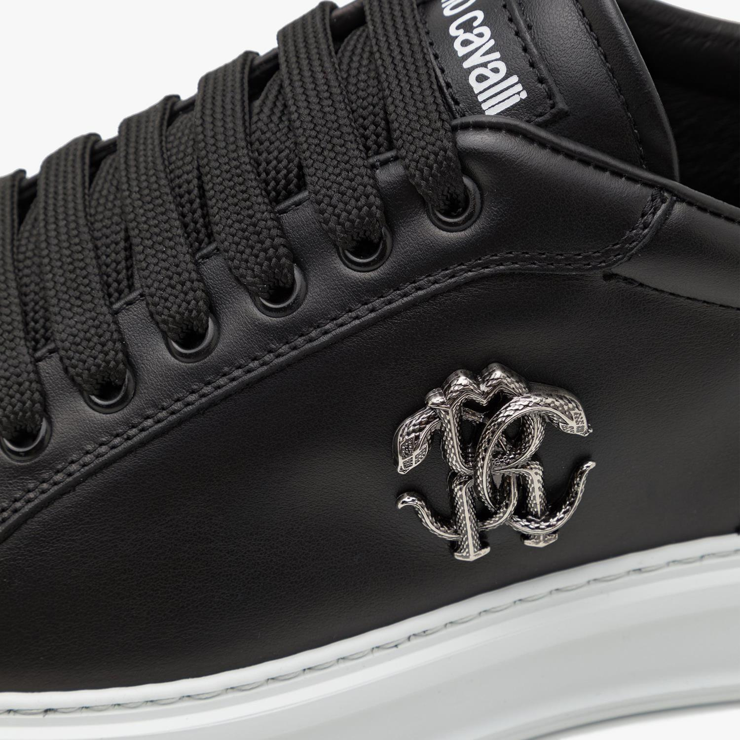 ROBERTO CAVALLI SIYAH DERİ ERKEK SNEAKER