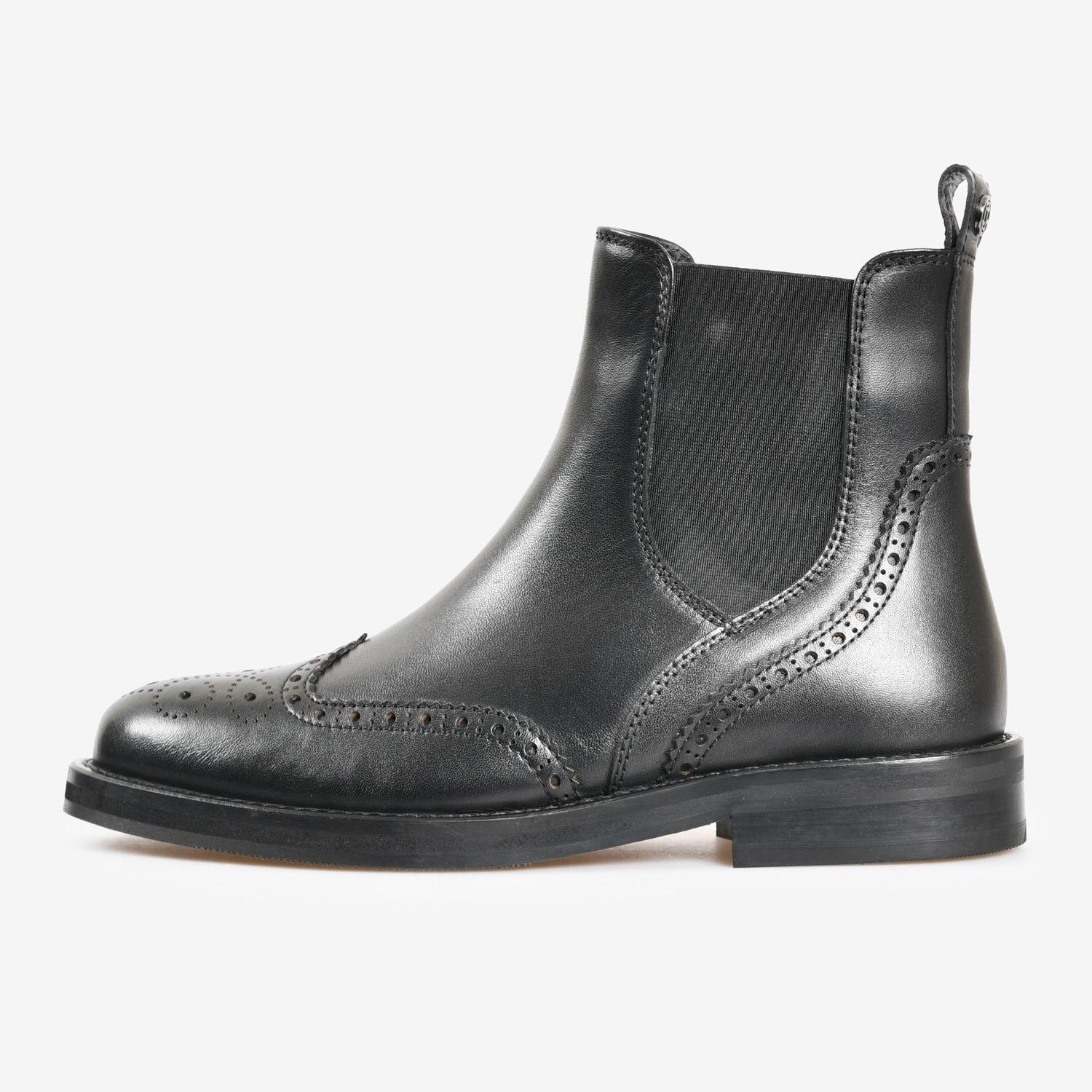 Siyah Deri Bağcıksız Düz Kadın Abiye Bot