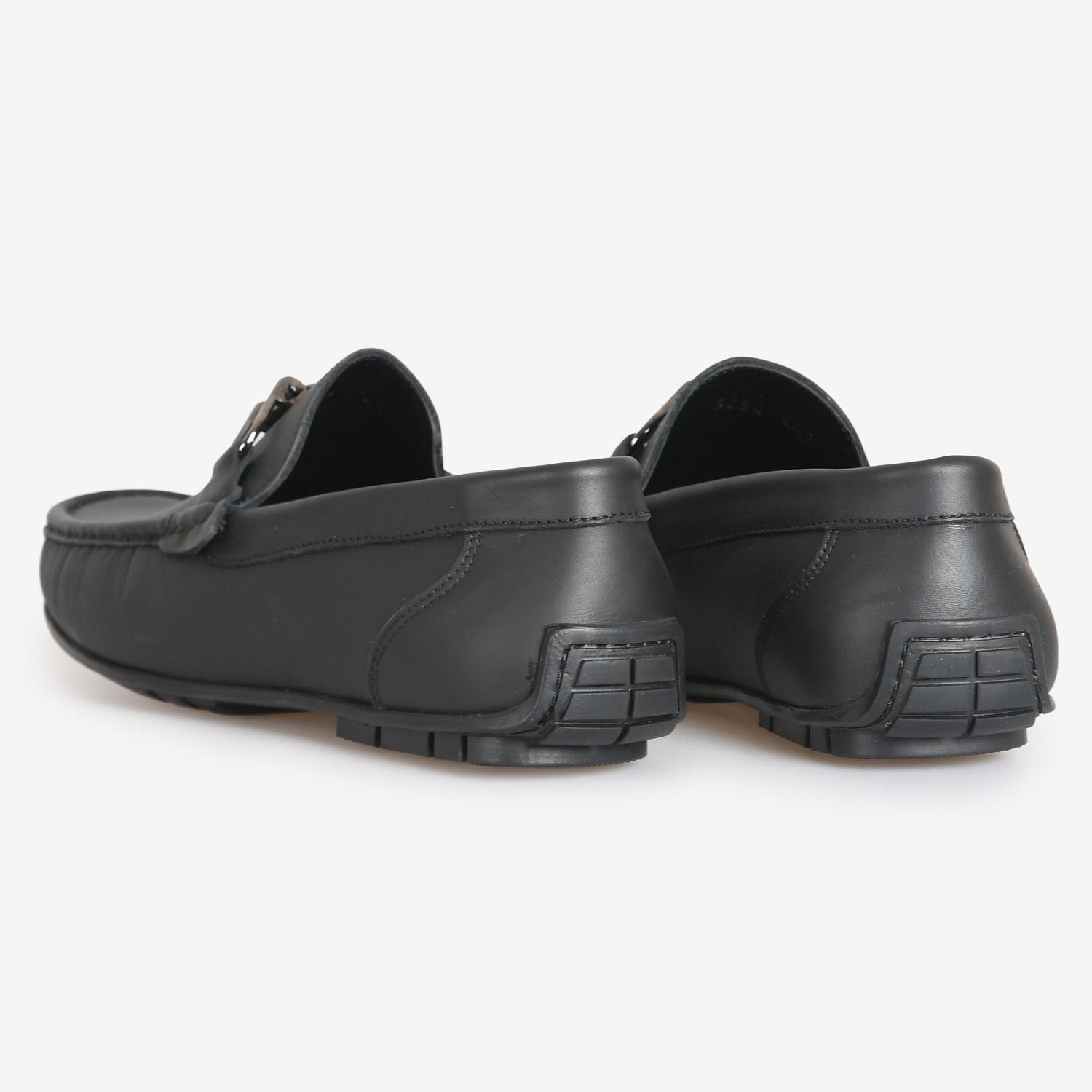 Siyah Deri Erkek Loafer