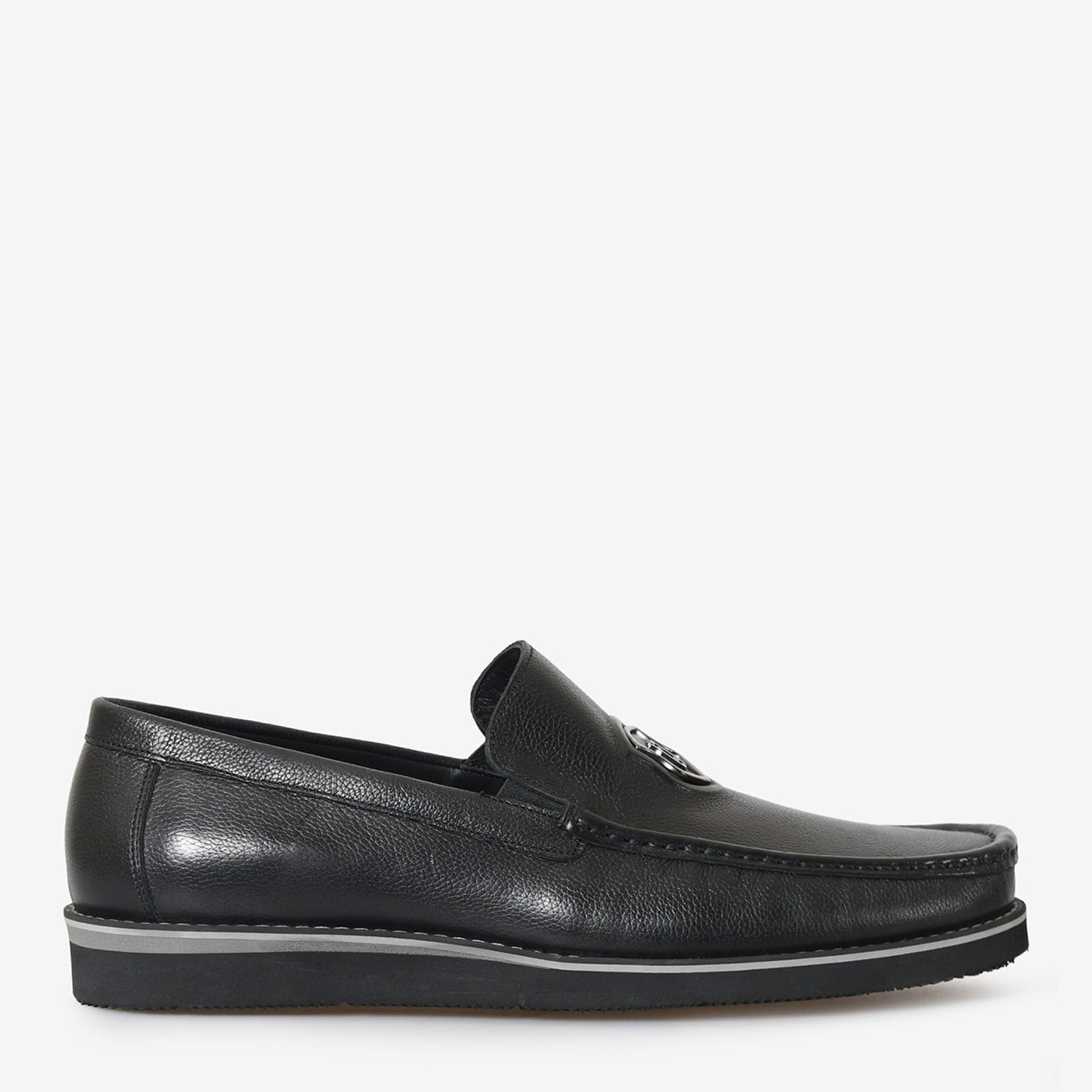Siyah Deri Erkek Loafer