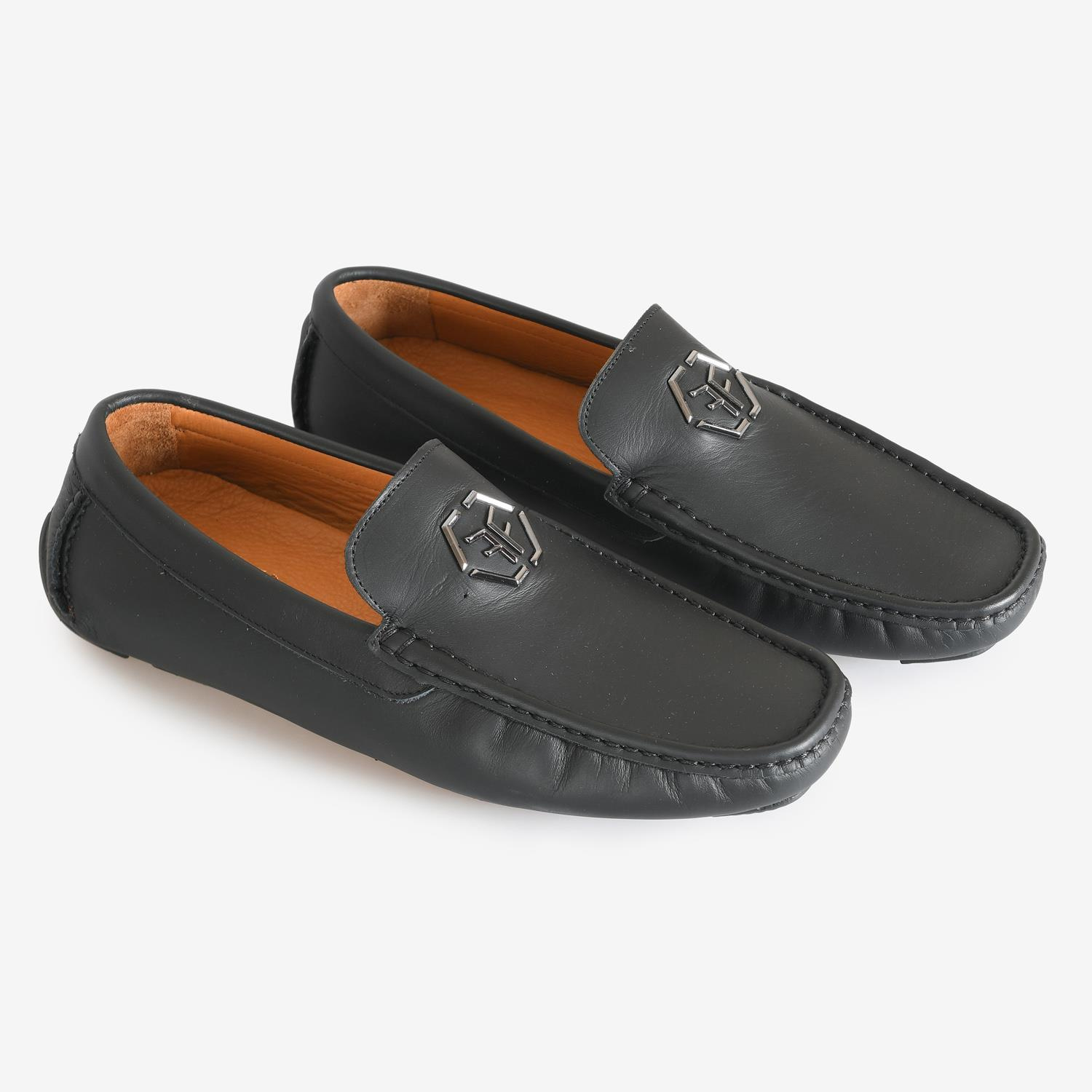 Siyah Deri Erkek Loafer