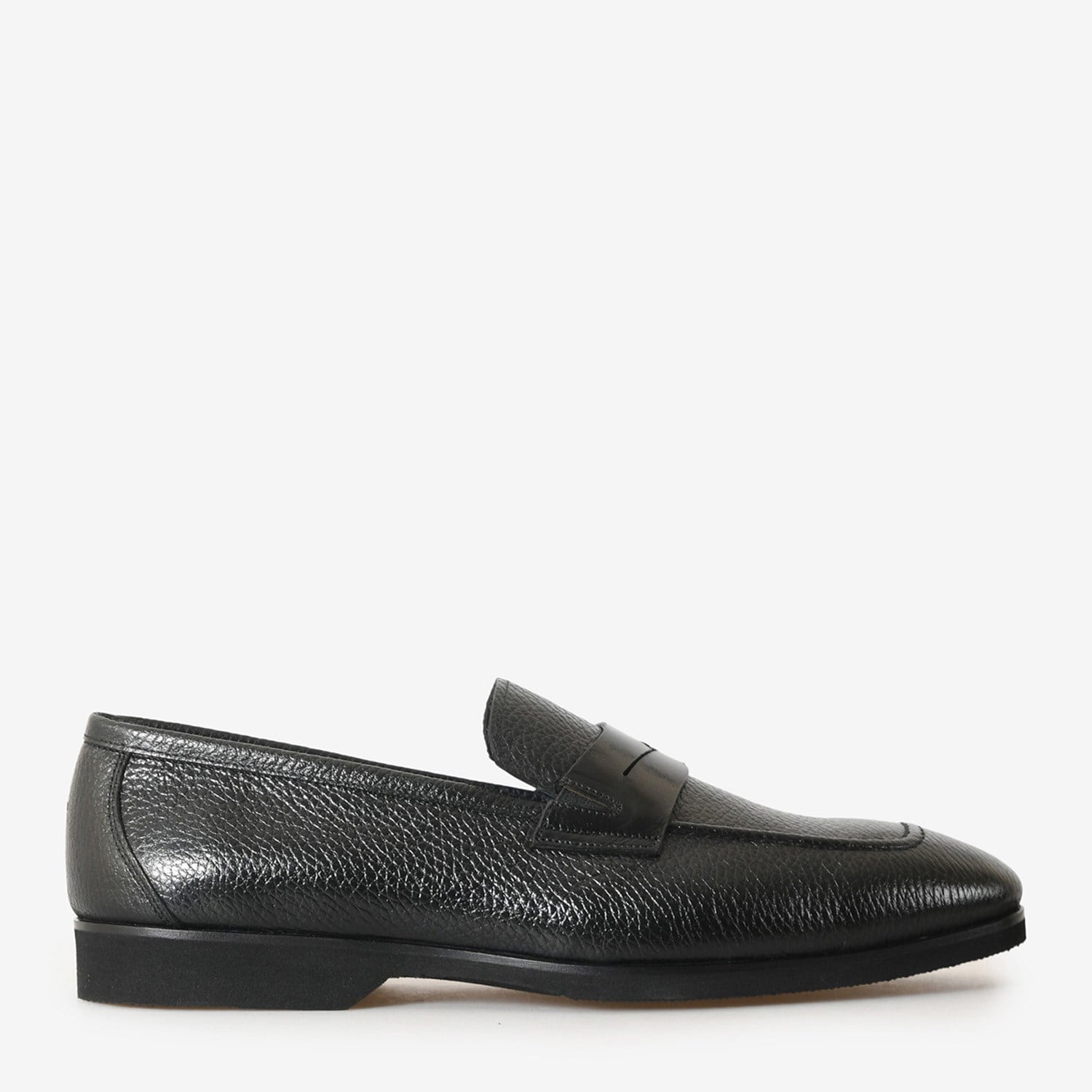 Siyah Deri Erkek Loafer