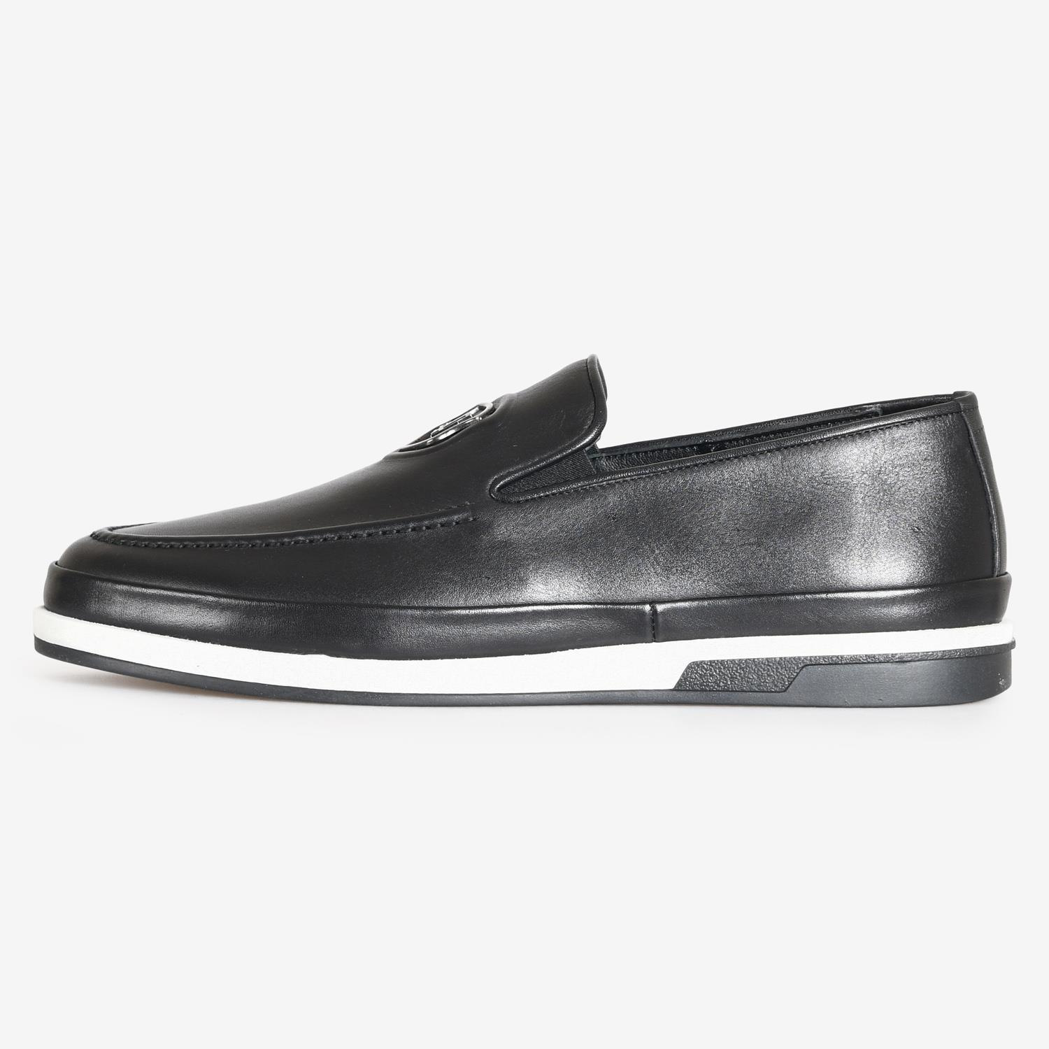 Siyah Deri Erkek Loafer