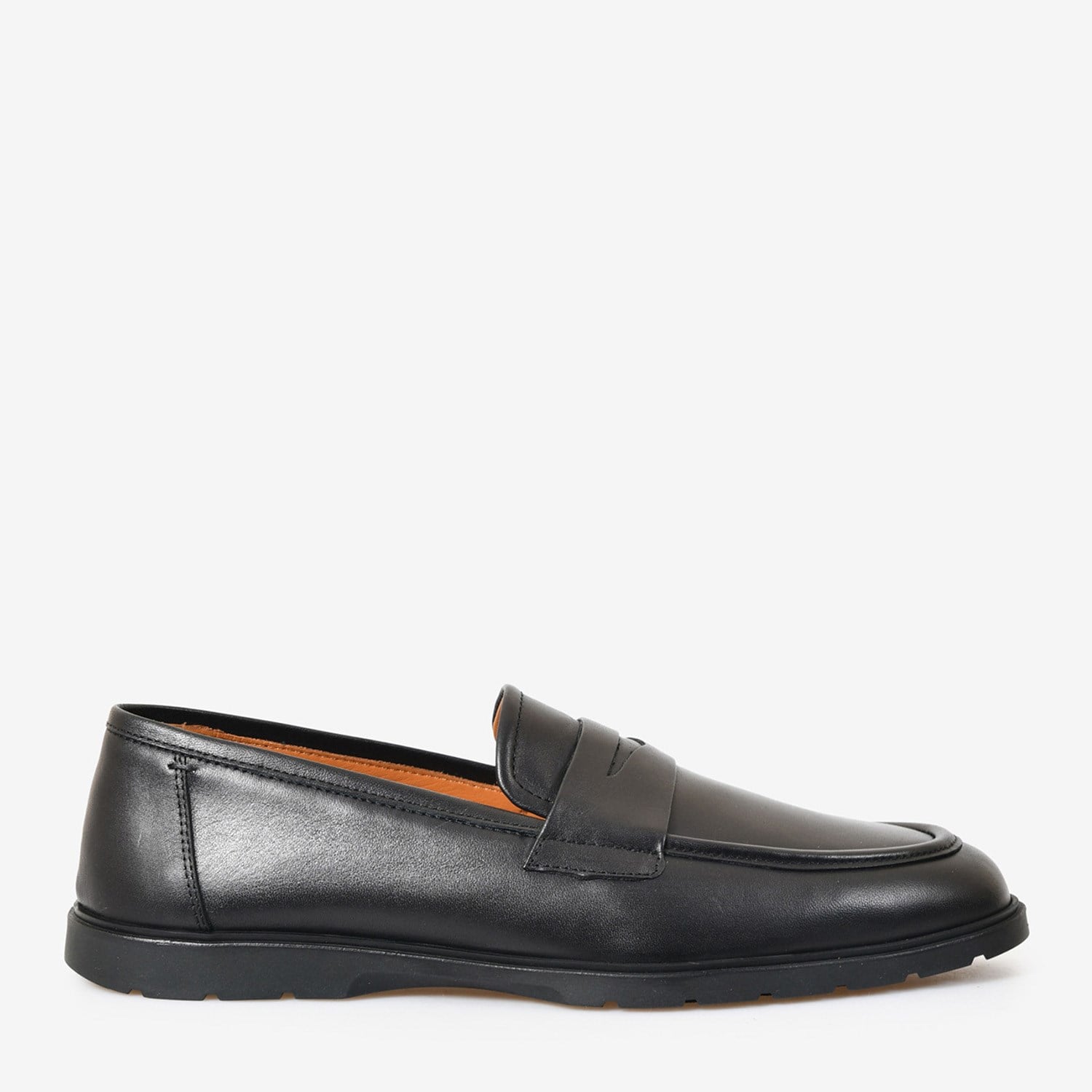 Siyah Deri Erkek Loafer