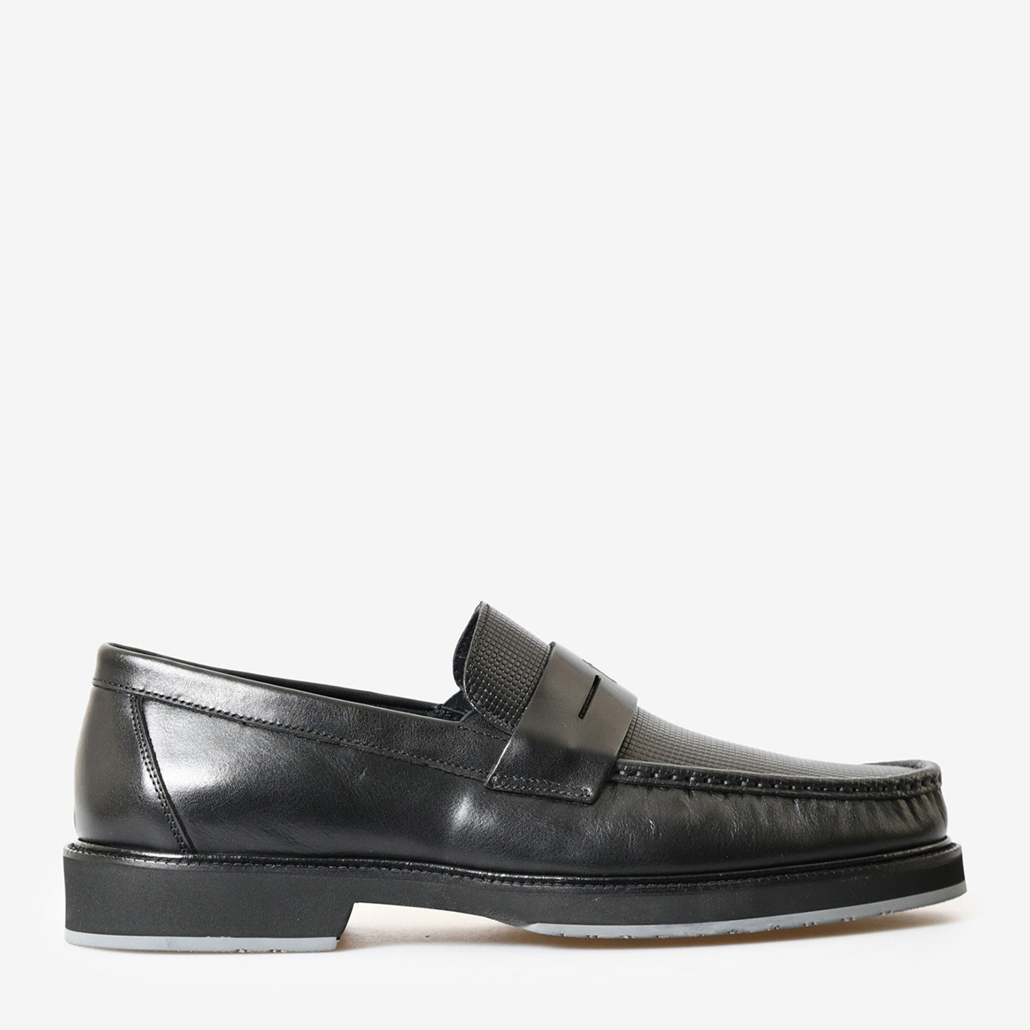 Siyah Deri Erkek Loafer