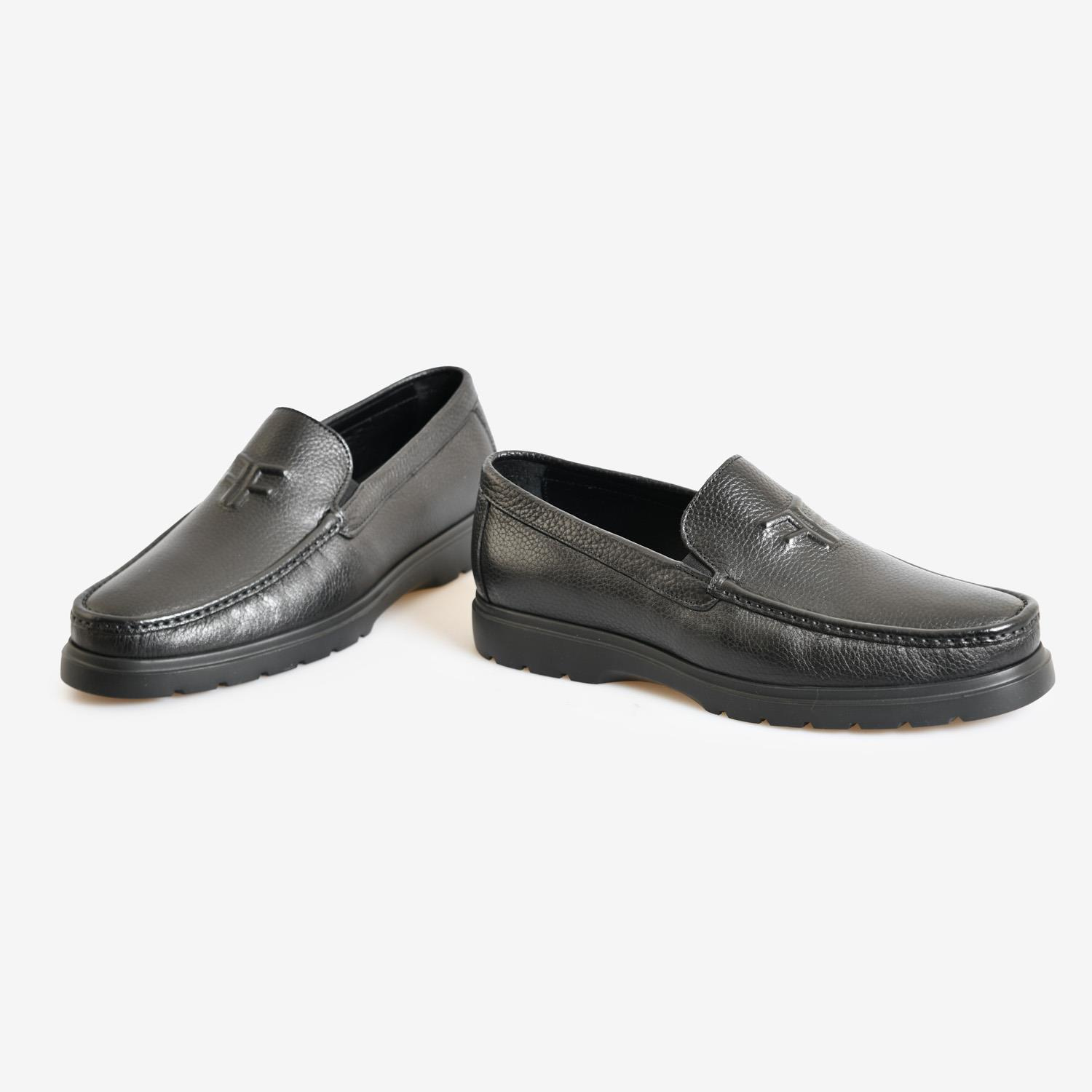 Siyah Deri Erkek Loafer