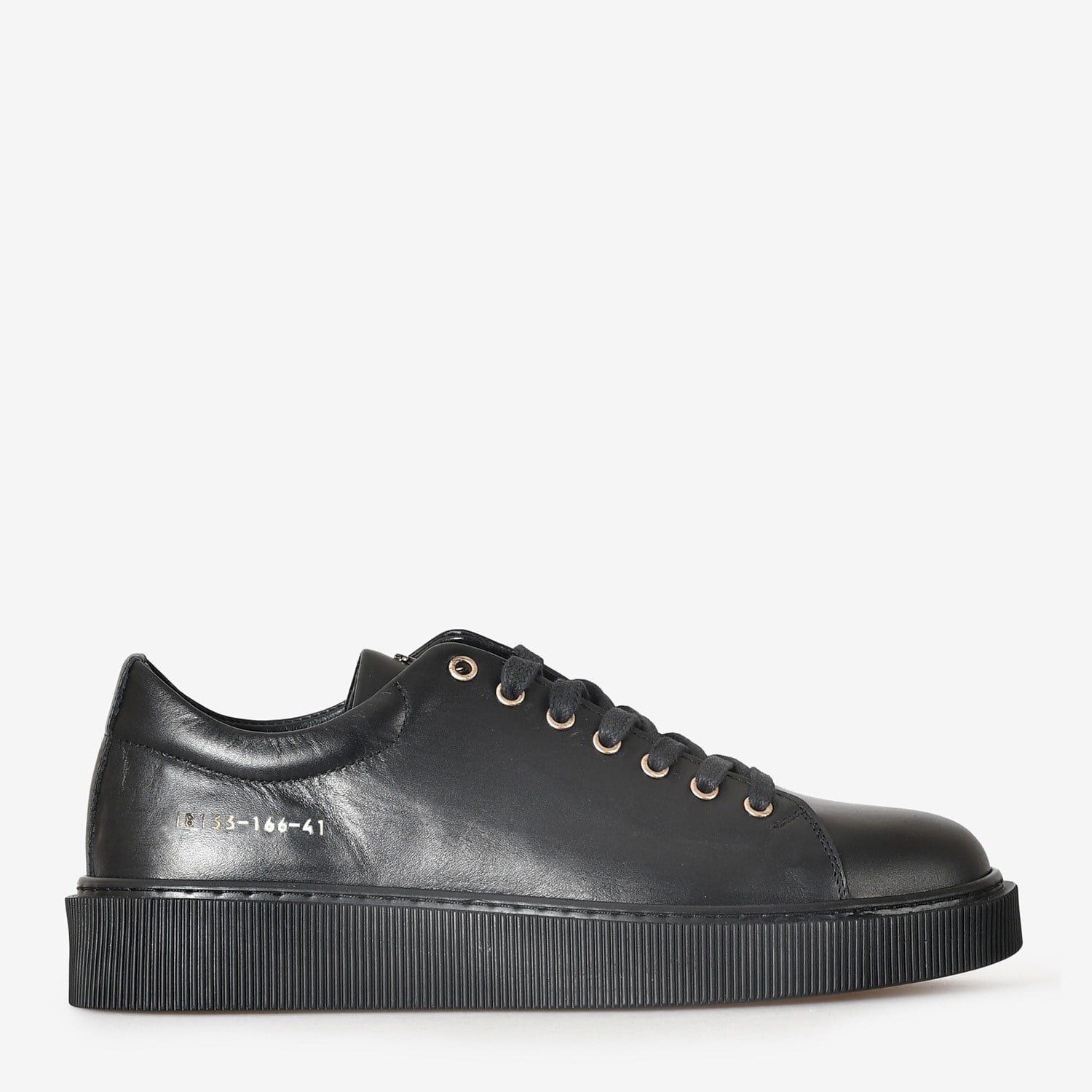 Siyah Deri Erkek Sneaker