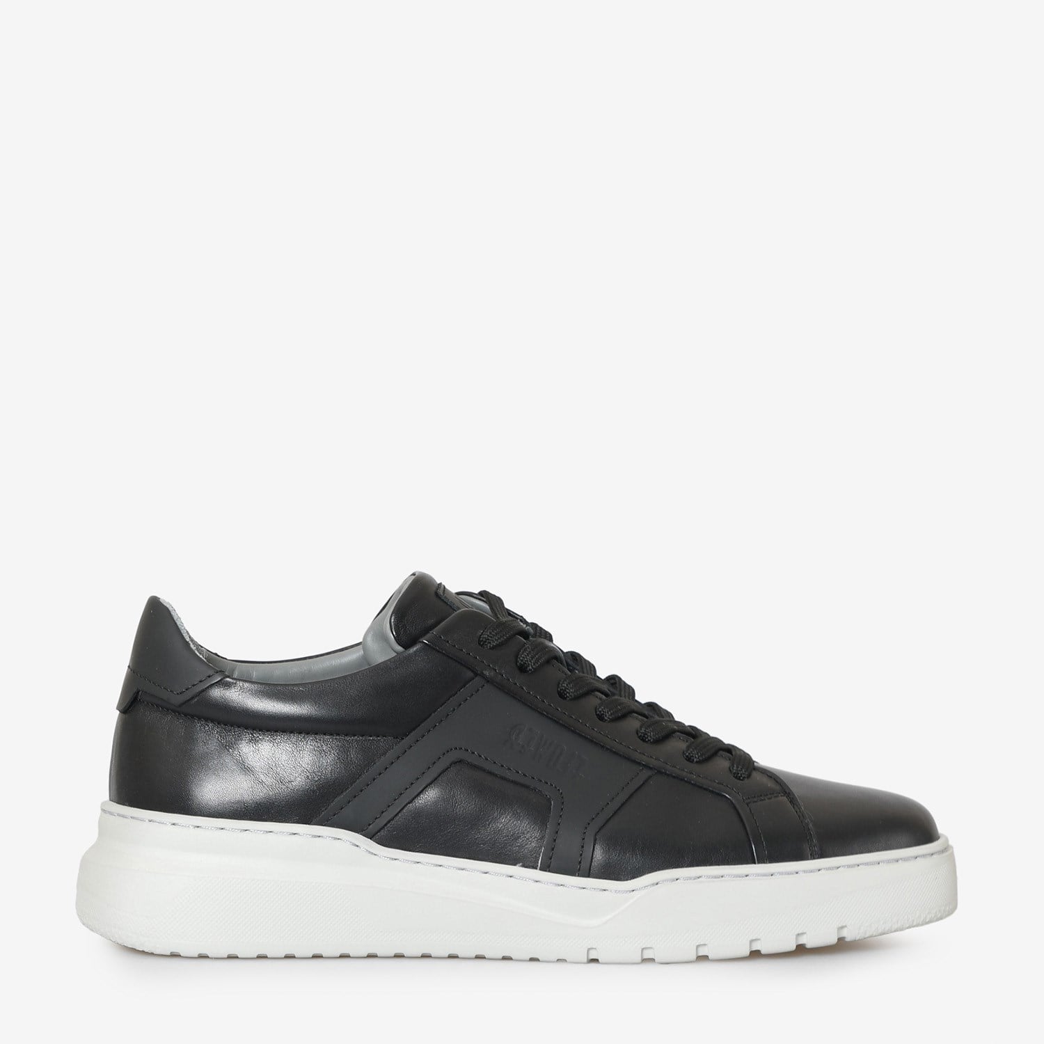 Siyah Deri Erkek Sneaker