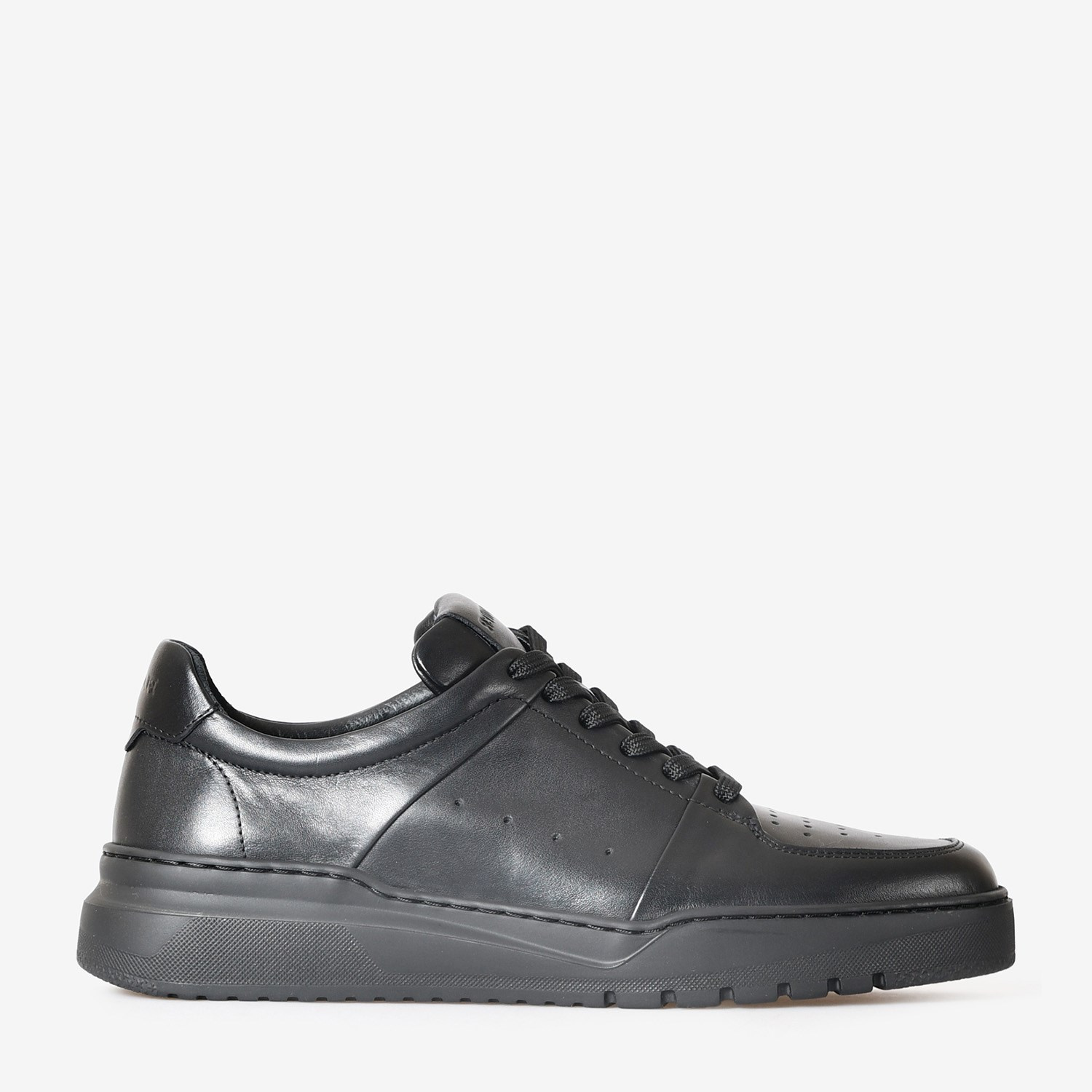Siyah Deri Erkek Sneakers