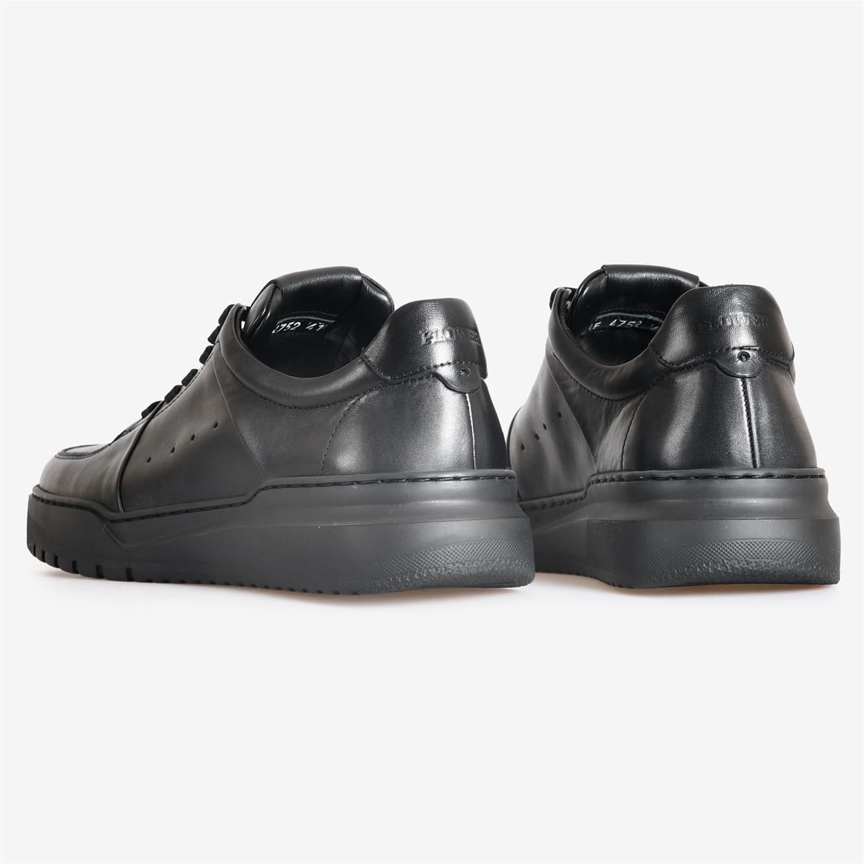Siyah Deri Erkek Sneakers