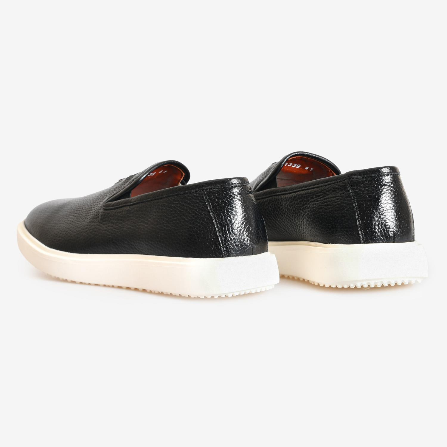 Siyah Deri Erkek Spor Ayakkabı