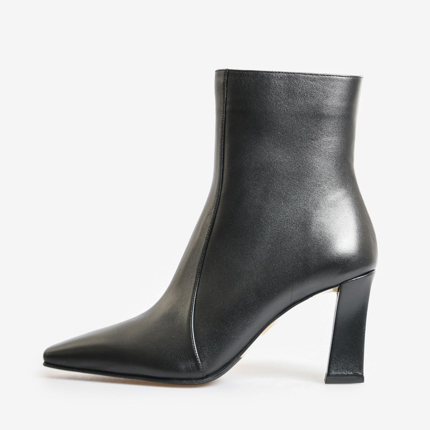 Siyah Deri Kadın Abiye Bot