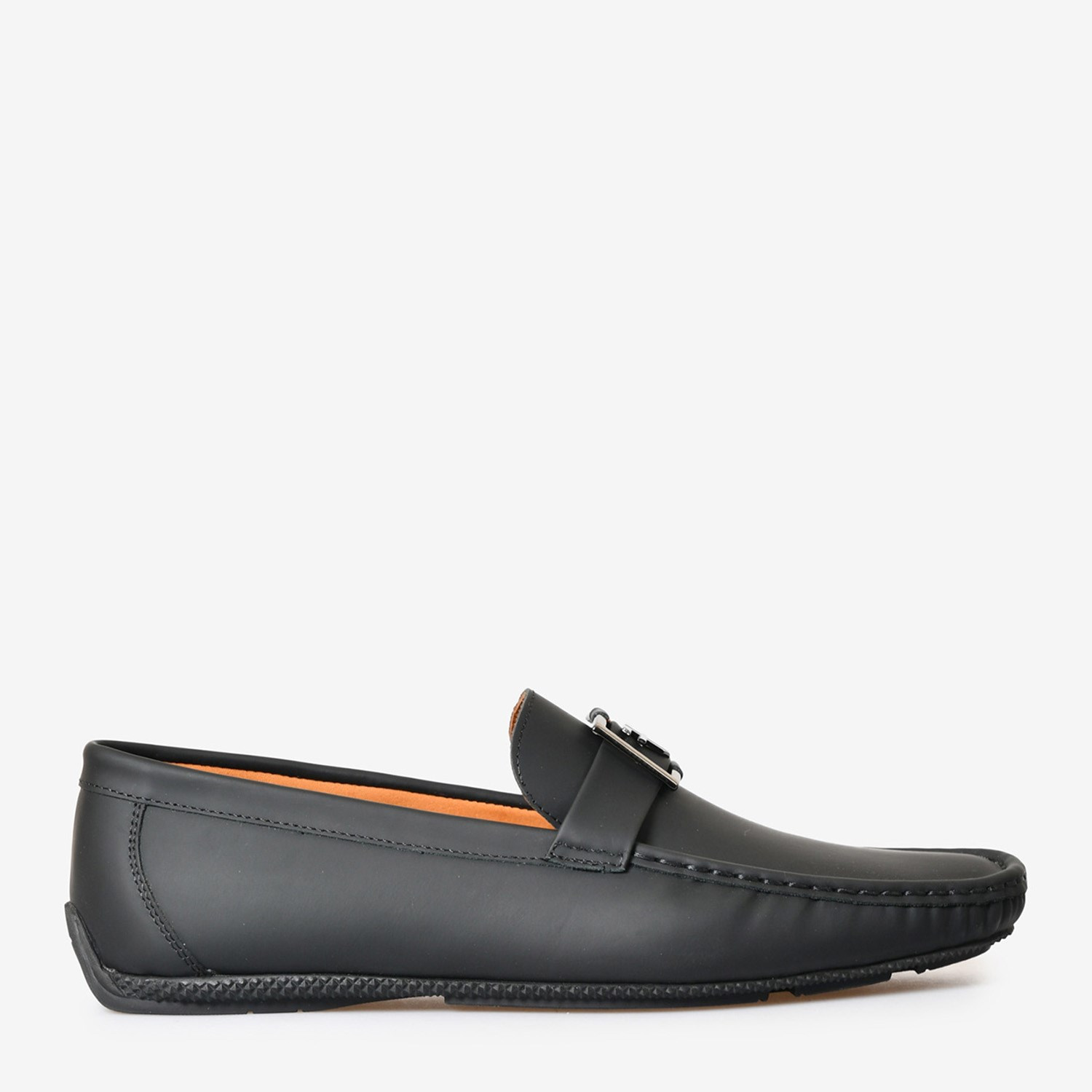 Siyah Deri Toka Detaylı Erkek Loafer