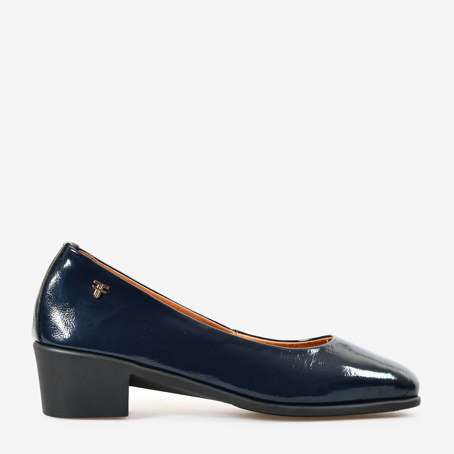 Siyah Deri Topuklu Kadın Loafer