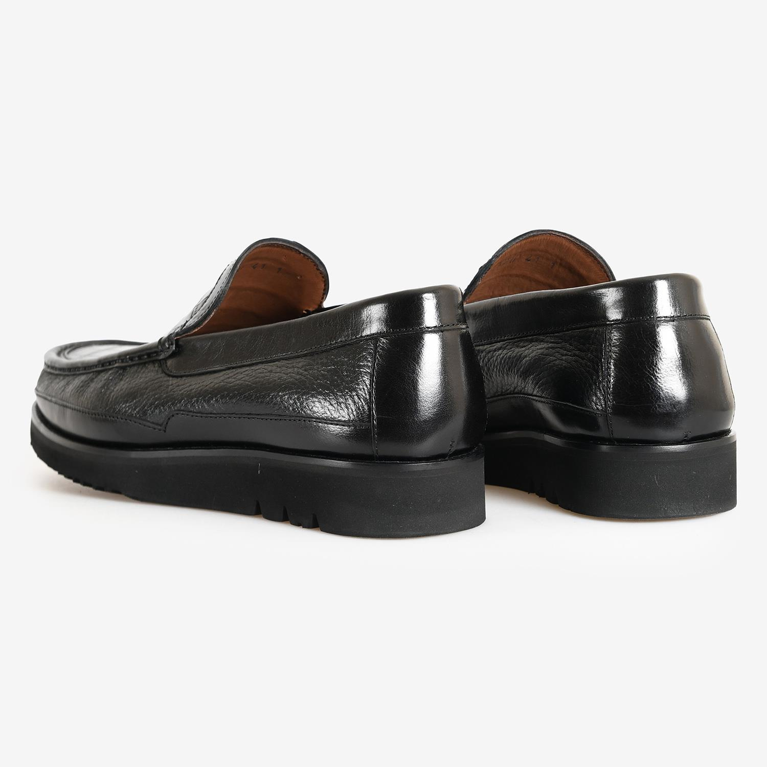 SİYAH KROKO DERİ ERKEK LOAFER